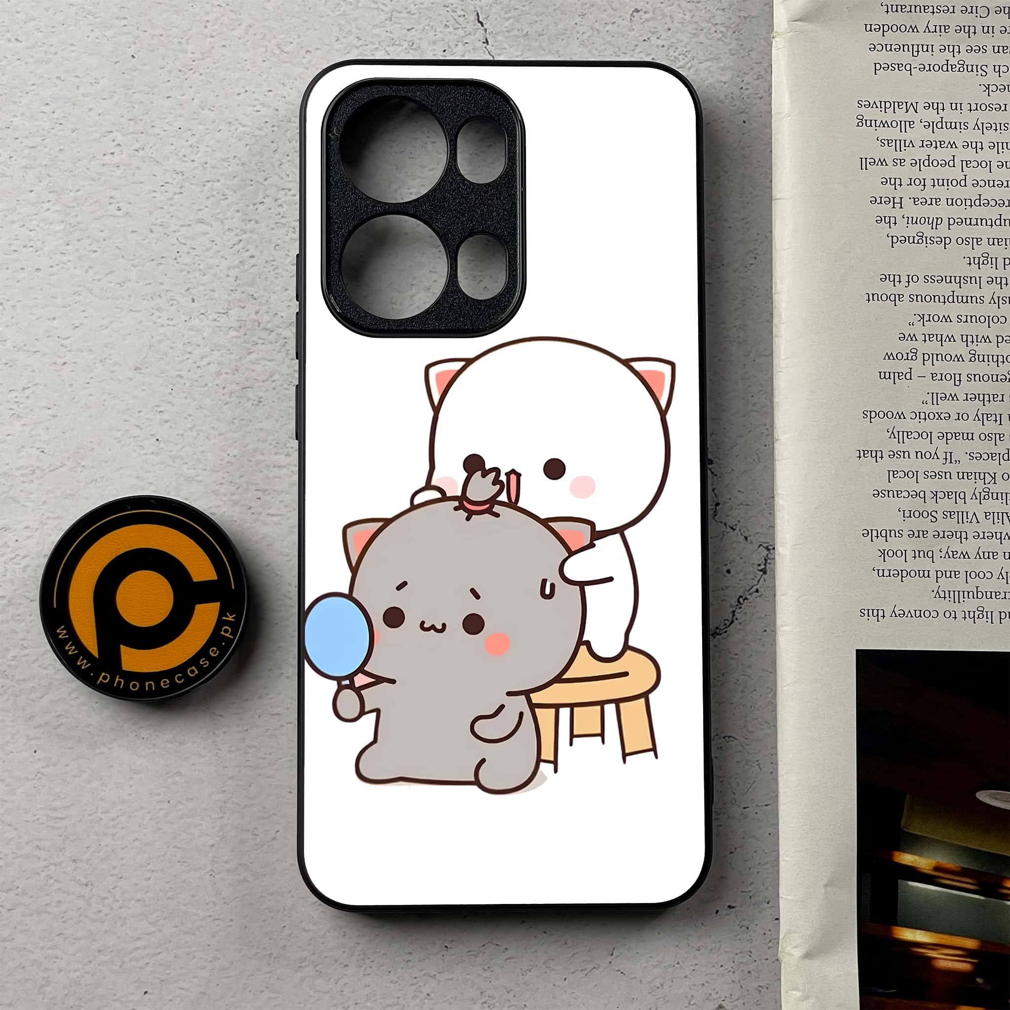 Oppo Reno 13 Pro - Cute BuBu DuDu - Premium Metal Printed Soft Bumper Shockproof Case