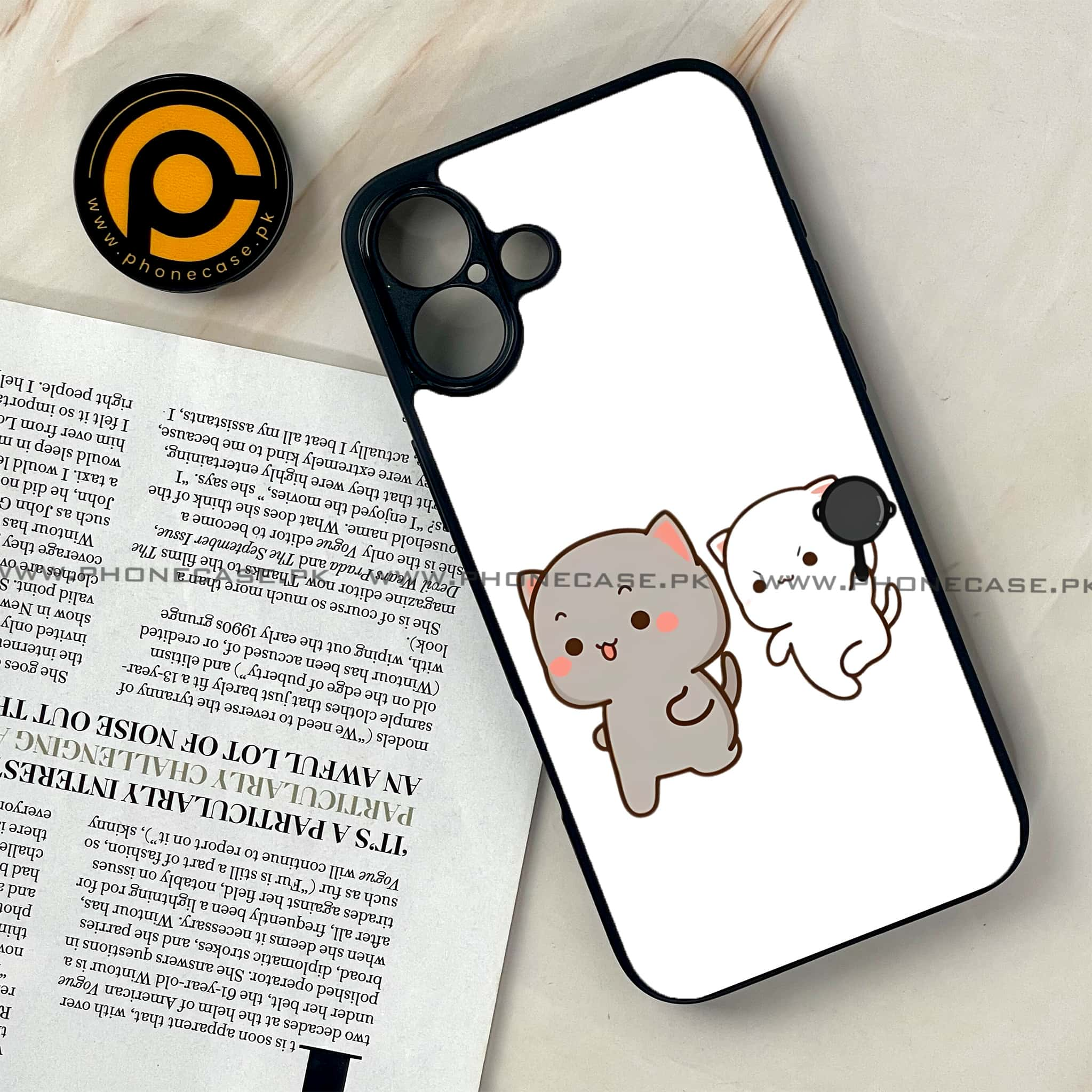 iPhone 16 Plus - Cute BuBu DuDu Series - Premium Printed Glass soft Bumper shock Proof Case