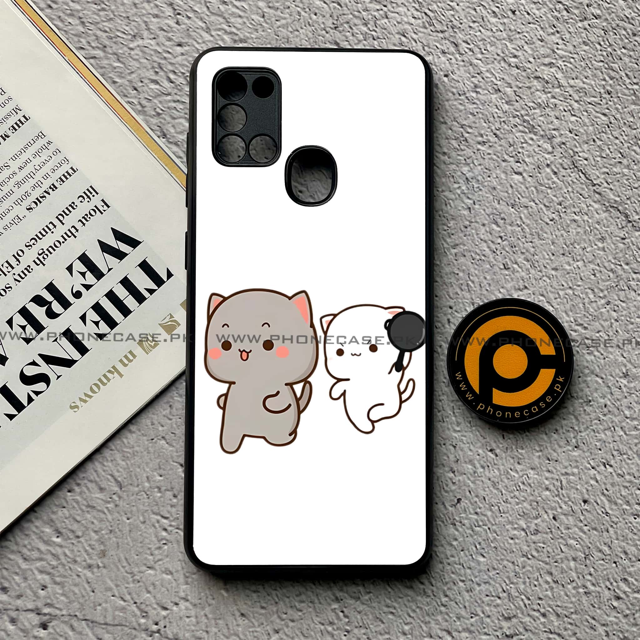 Samsung Galaxy A21s - Cute BuBu DuDu Series - Premium Printed Glass soft Bumper shock Proof Case