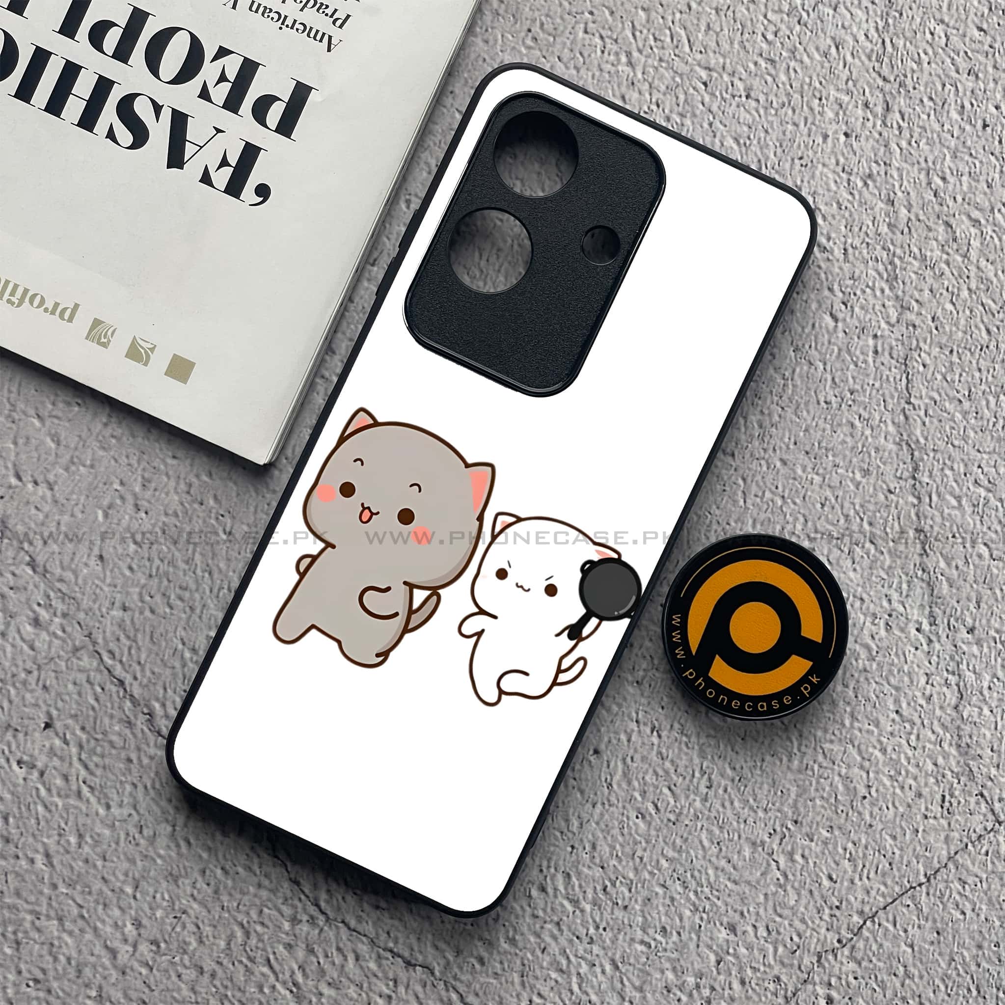 Realme Note 60x - Cute BuBu DuDu Series - Premium Metal  Printed soft Bumper shock Proof Case