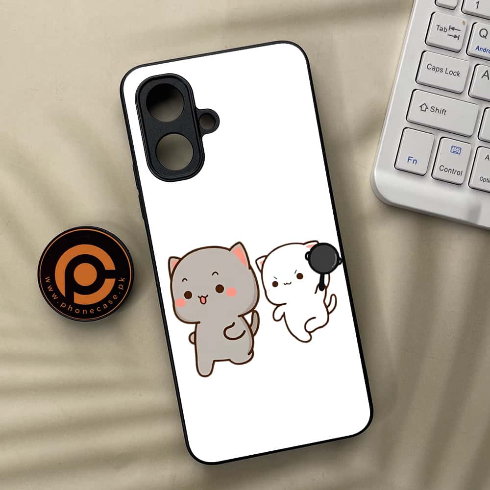 Tecno Spark Go 2 - Cute BuBu DuDu Series - Premium Metal Printed soft Bumper Shock Proof Case