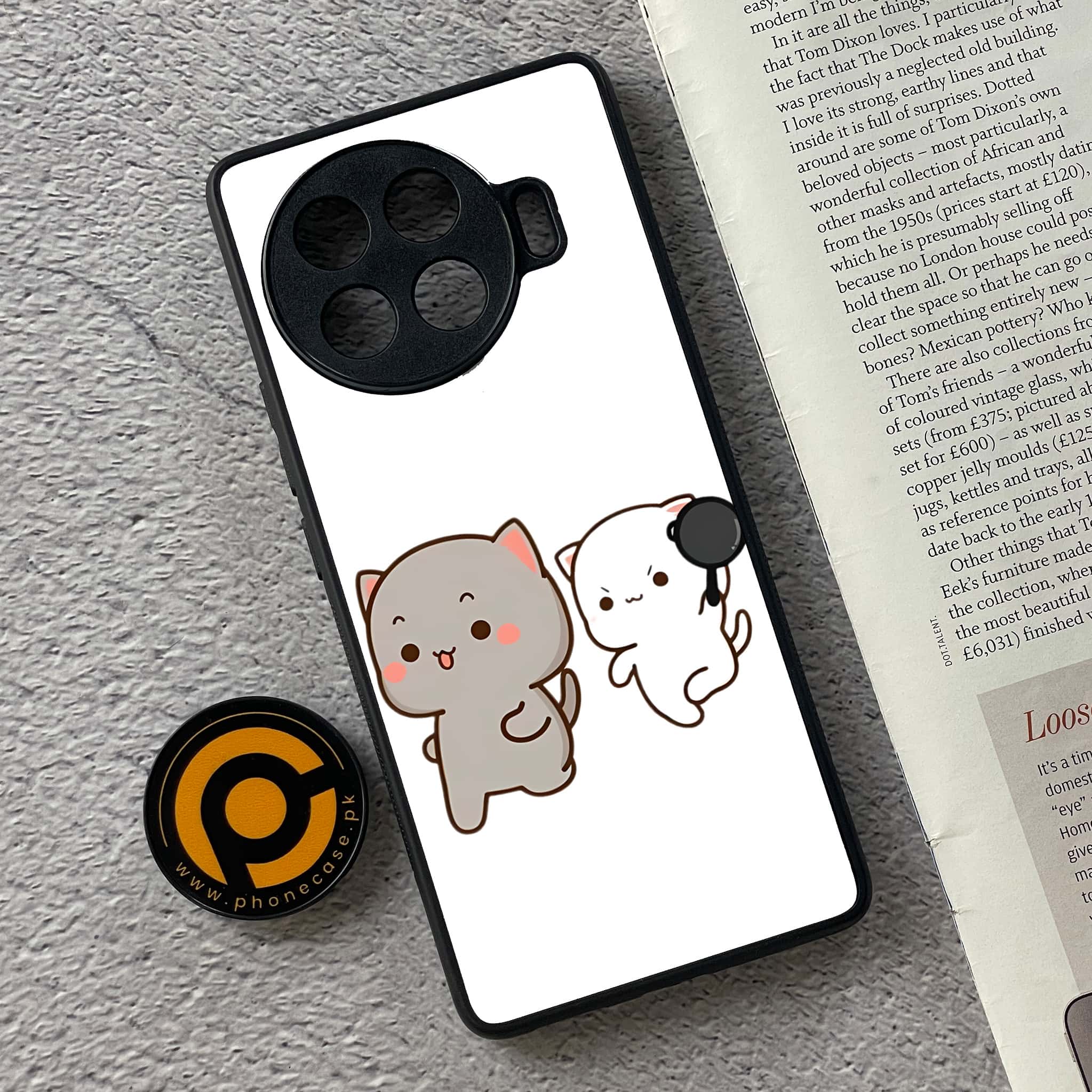 Tecno Spark 20 pro plus - Cute BuBu DuDu Series - Premium Metal Printed soft Bumper shock Proof Case