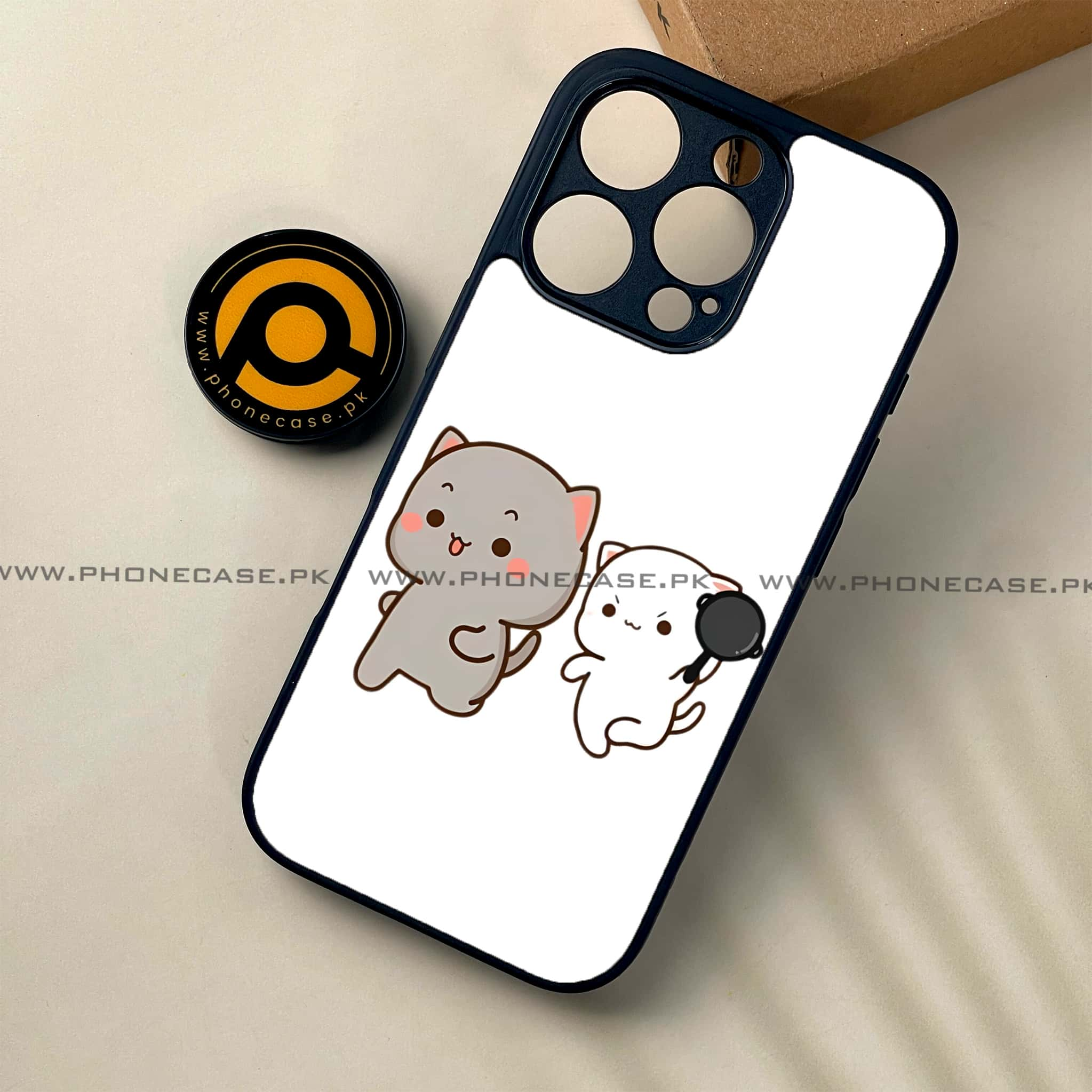 iPhone 16 Pro - Cute BuBu DuDu Series - Premium Printed Glass soft Bumper shock Proof Case