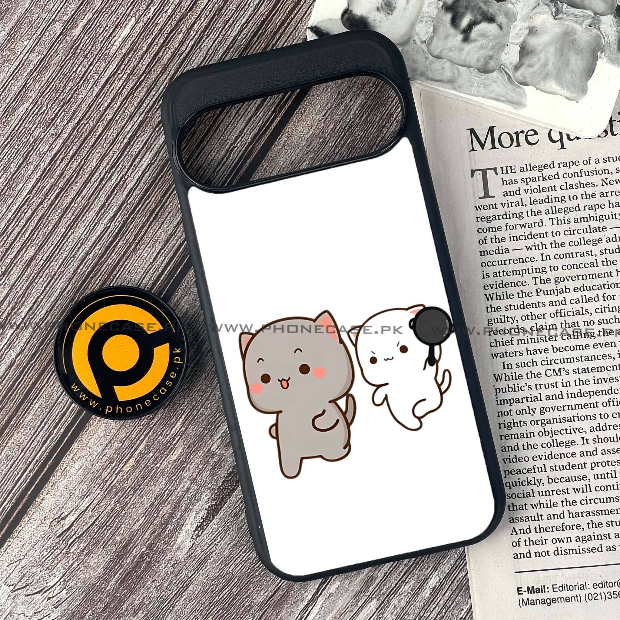 Google Pixel 9 - Cute BuBu DuDu Series - Premium Printed Glass soft Bumper shock Proof Case