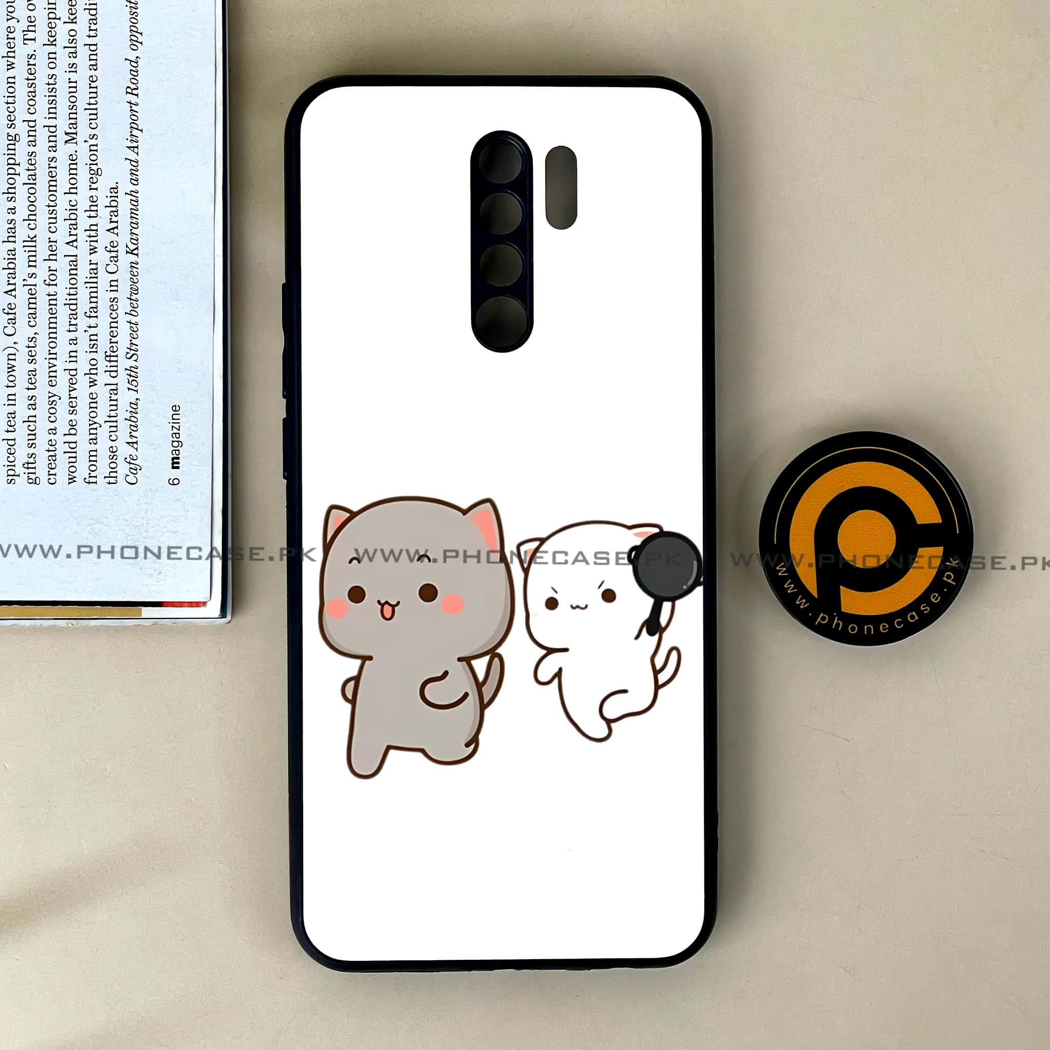 Xiaomi Redmi 9 - Cute BuBu DuDu Series - Premium Printed Glass soft Bumper shock Proof Case