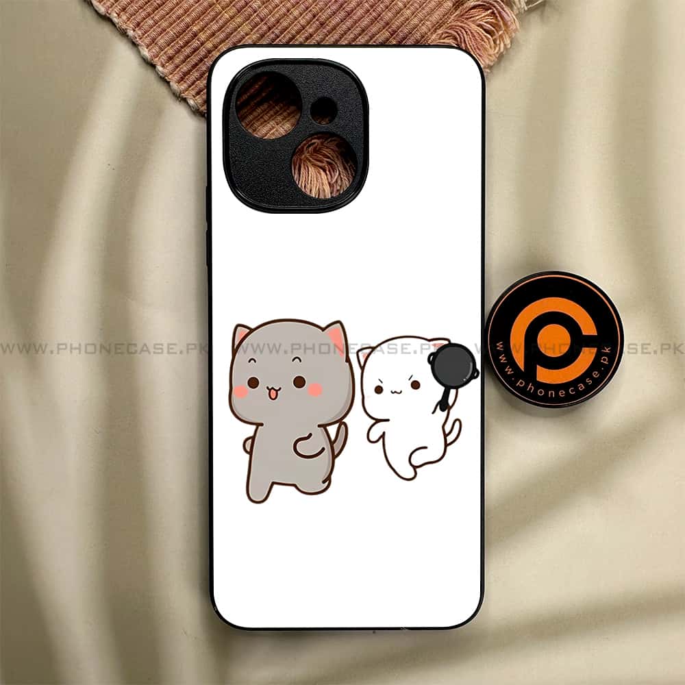 Tecno Spark 40C - Cute BuBu DuDu Series - Premium Metal Printed soft Bumper shock Proof Case