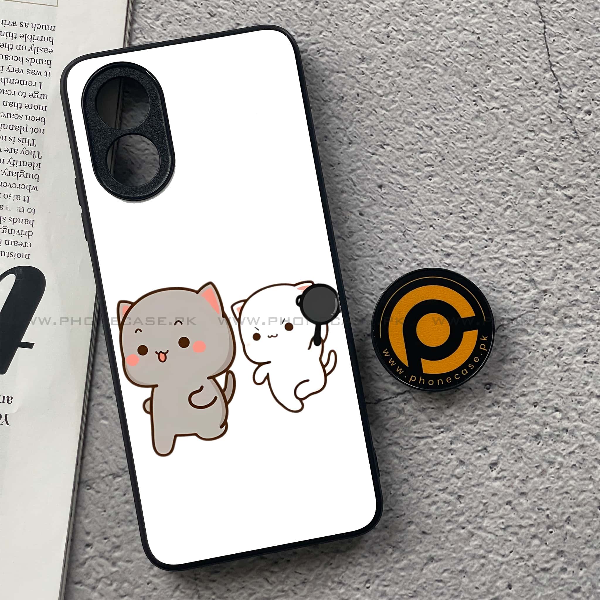 Oppo A18 4G - Cute BuBu DuDu Series - Premium Metal  Printed soft Bumper shock Proof Case