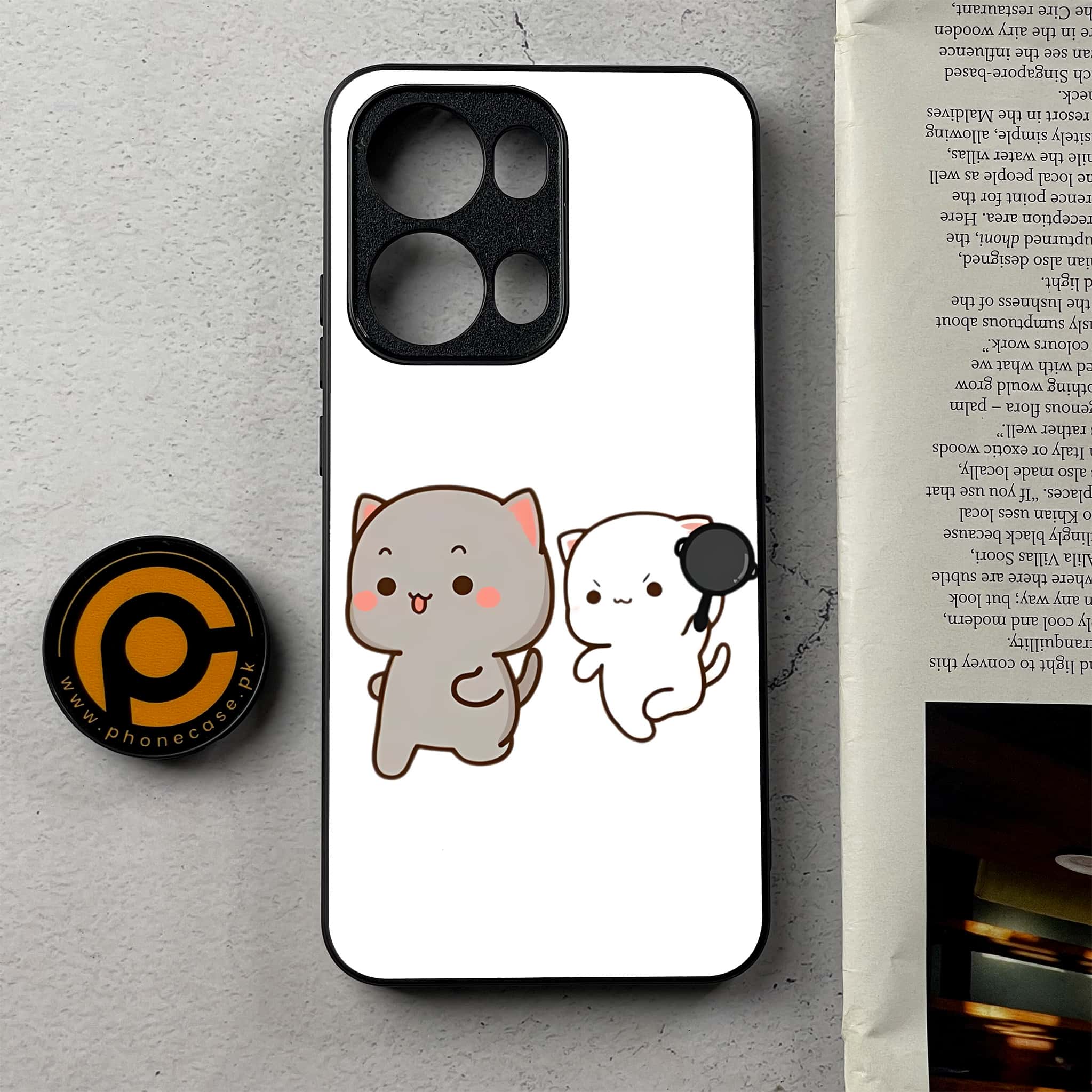 Oppo Reno 13 Pro - Cute BuBu DuDu - Premium Metal Printed Soft Bumper Shockproof Case