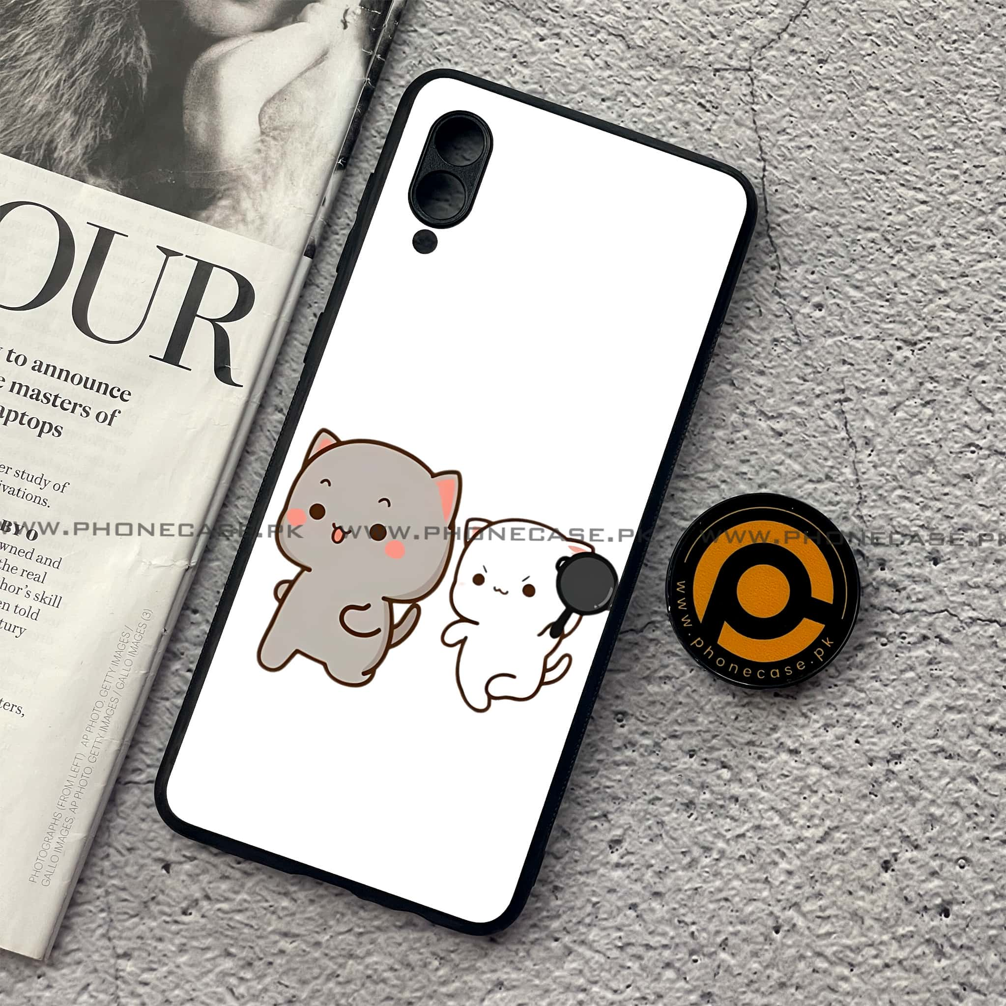 Samsung Galaxy A02 - Cute BuBu DuDu Series - Premium Printed Metal soft Bumper shock Proof Case