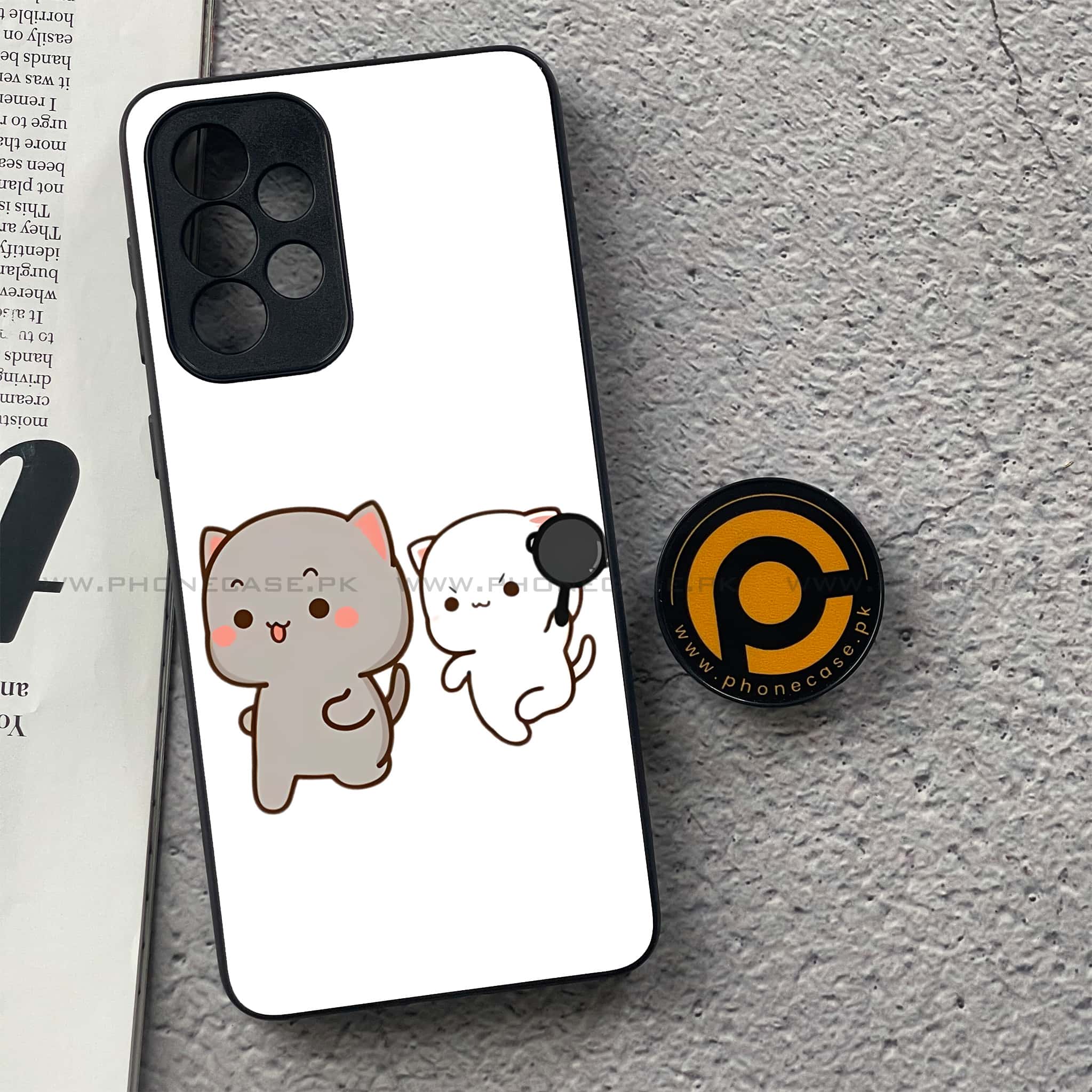 Samsung Galaxy A33- Cute BuBu DuDu Series - Premium Printed Glass soft Bumper shock Proof Case