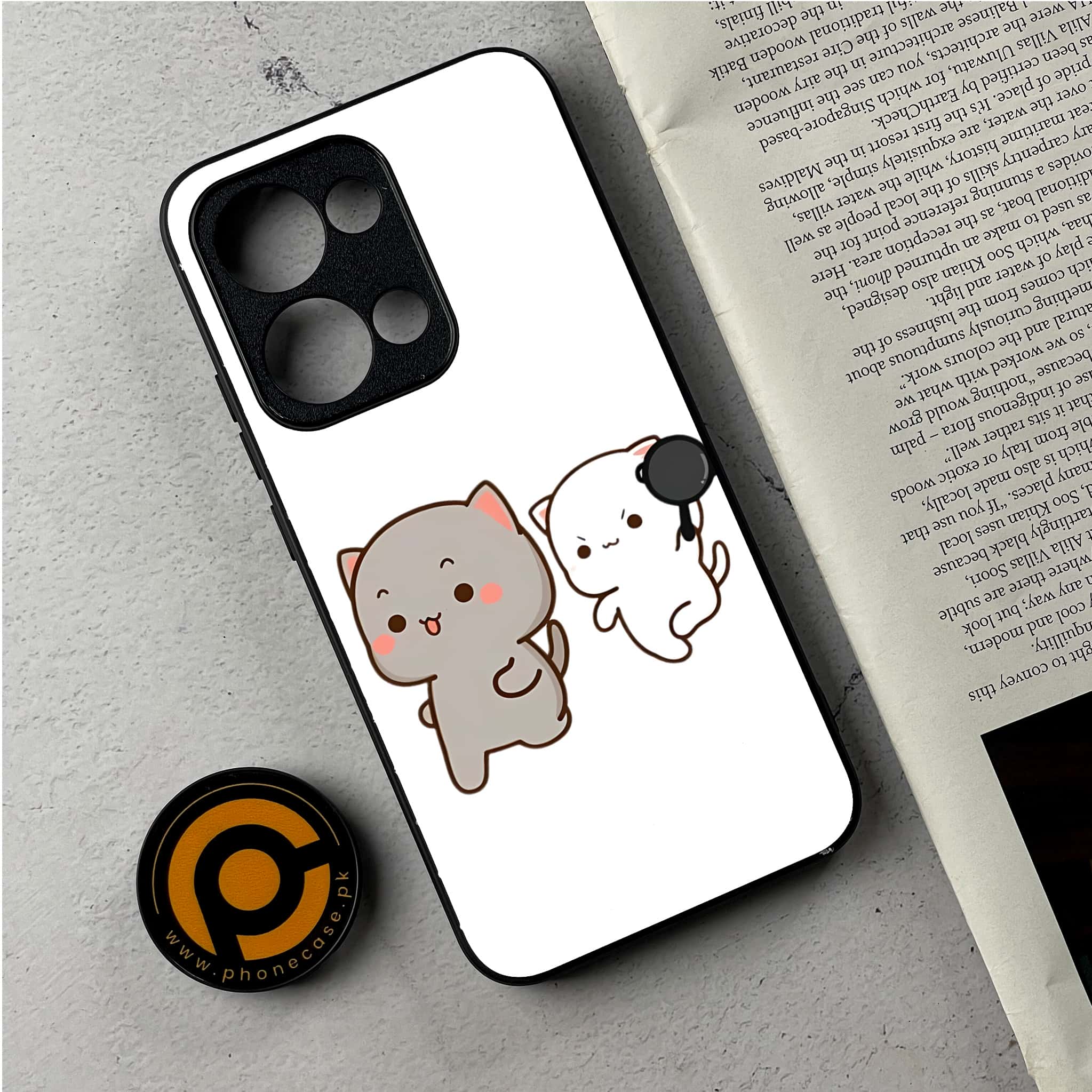 Oppo Reno 13 - Cute BuBu DuDu Series - Premium Metal Printed Soft Bumper Shockproof Case