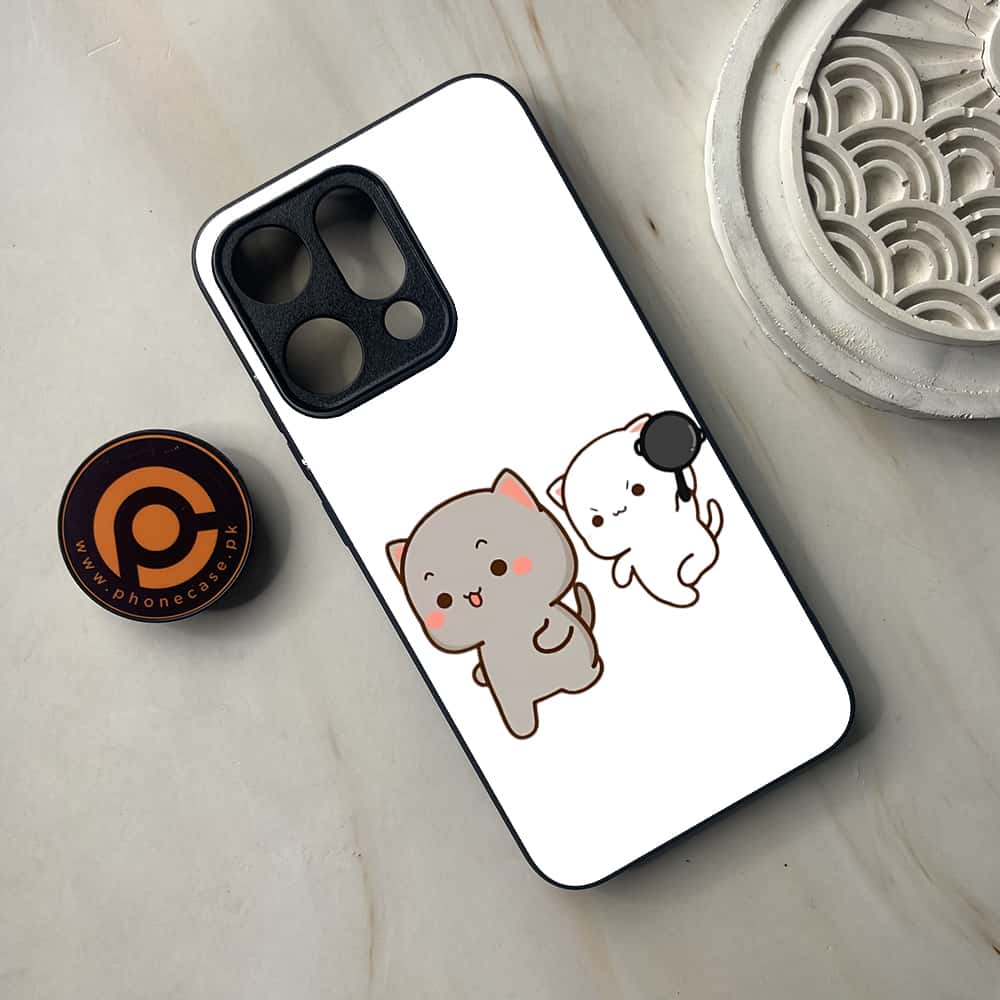 Oppo Reno 14 5G - Cute BuBu DuDu Series - Premium Metal Printed soft Bumper shock Proof Case
