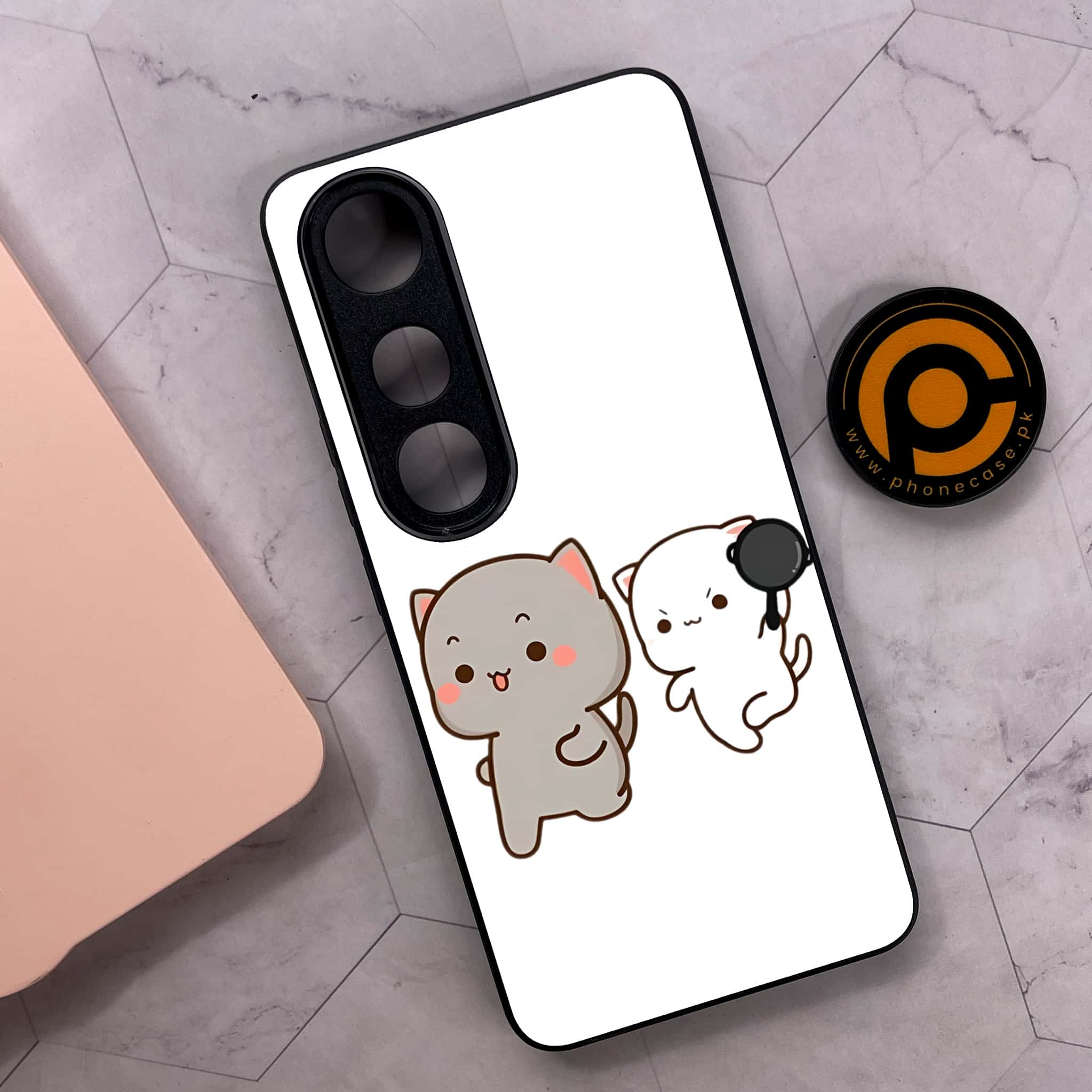 Vivo V50 Lite - Cute BuBu DuDu Series - Premium Metal Printed soft Bumper shock Proof Case