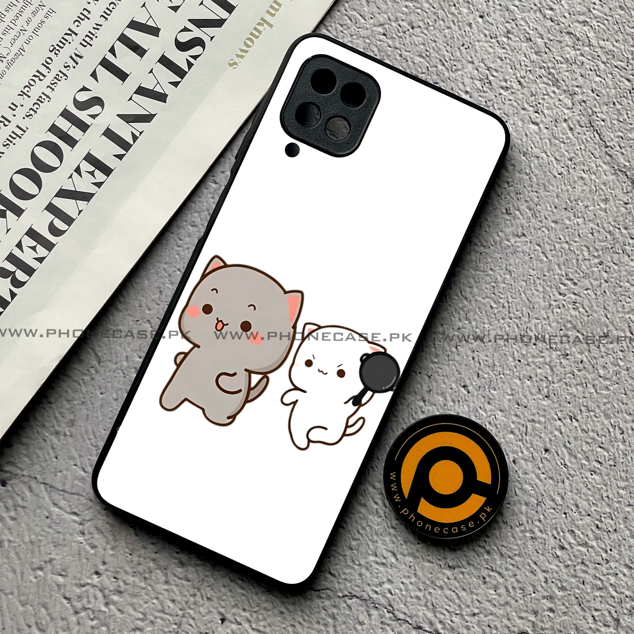 Samsung Galaxy A12 / A12 Nacho - Cute BuBu DuDu Series - Premium Printed Glass soft Bumper shock Proof Case