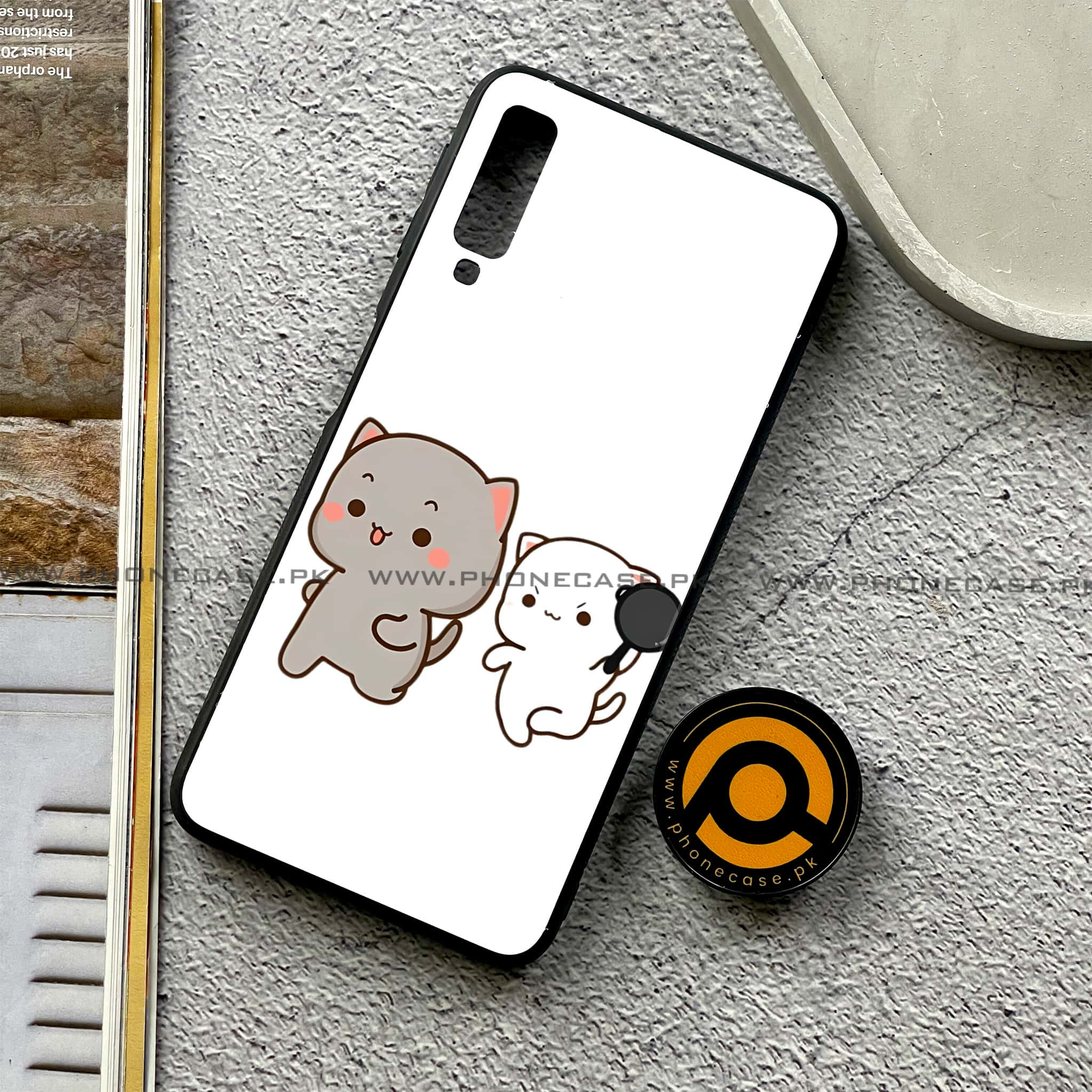 Galaxy A7 2018 - Cute BuBu DuDu Series - Premium Printed Metal soft Bumper shock Proof Case