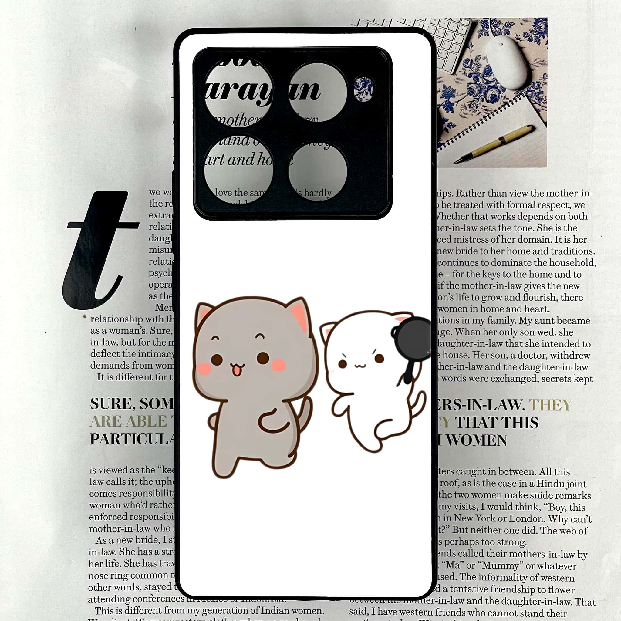 Infinix Note 40 Pro Plus - Cute BuBu DuDu Series - Premium Metal Printed soft Bumper shock Proof Case