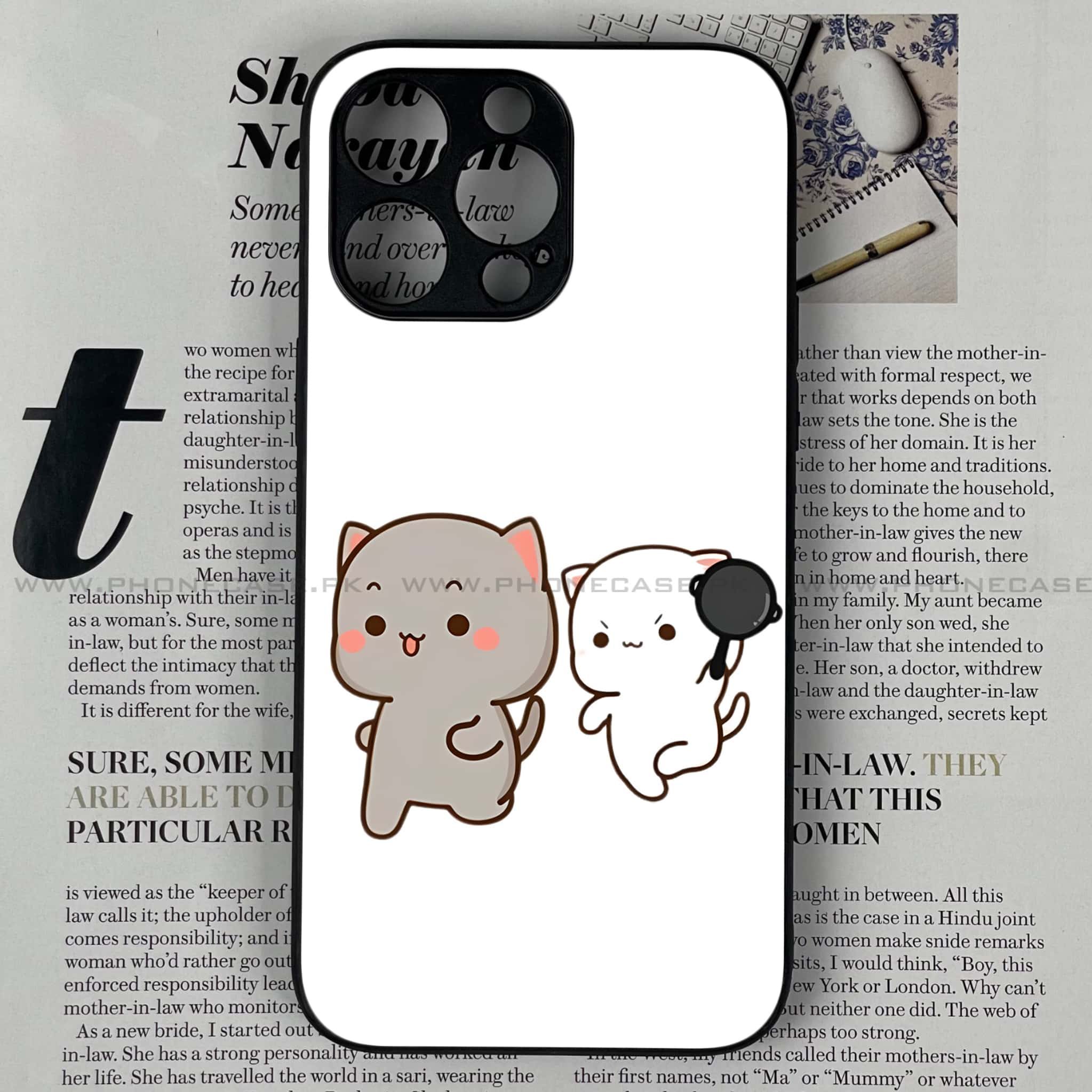 iPhone 16 Pro Max - Cute BuBu DuDu Series - Premium Printed Glass soft Bumper shock Proof Case