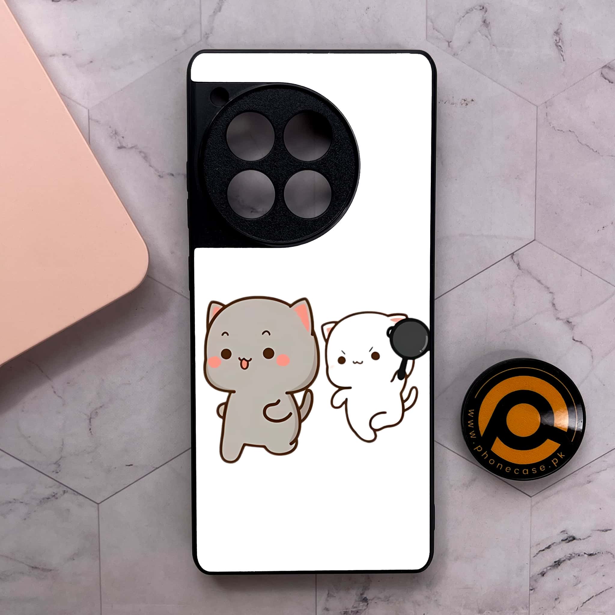 OnePlus 12R - Cute BuBu DuDu Series - Premium Metal Printed soft Bumper shock Proof Case