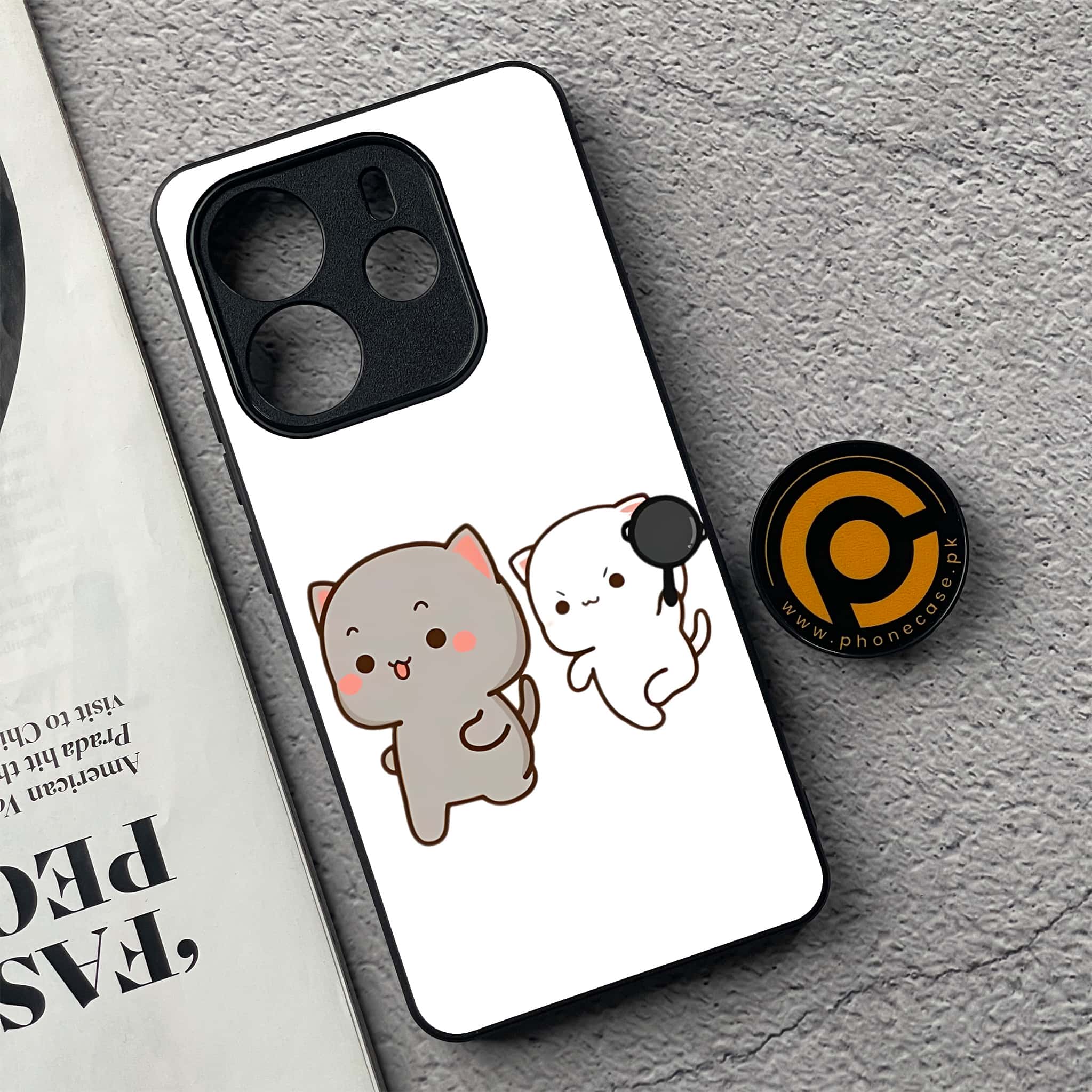 Xiaomi Redmi Note 14 - Cute BuBu DuDu Series - Premium Printed Glass soft Bumper shock Proof Case