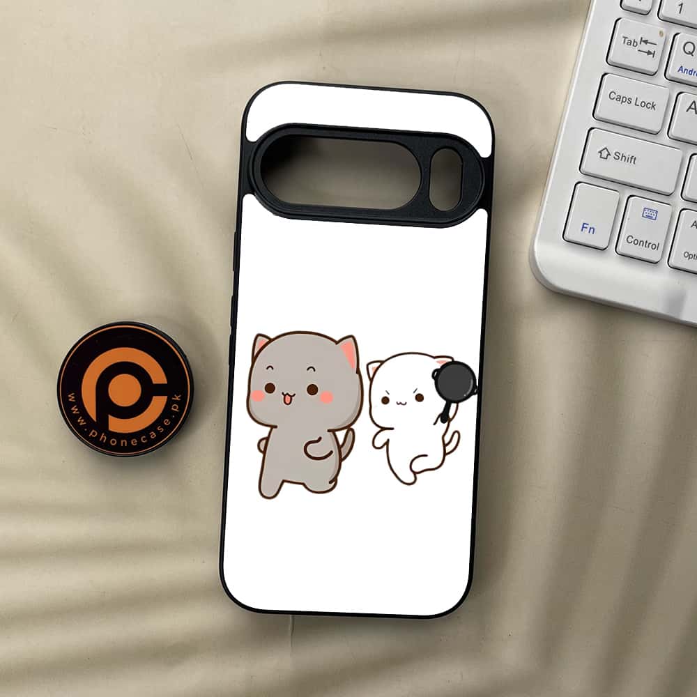 Google Pixel 10  - Cute BuBu DuDu Series - Premium Metal Printed soft Bumper Shockof Case
