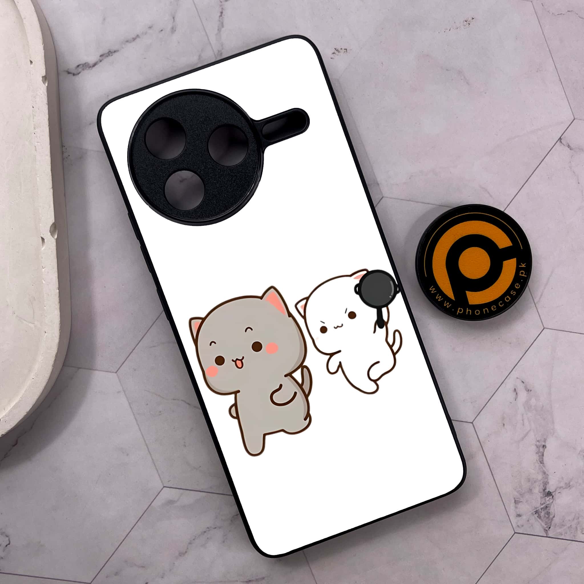 Xiaomi Poco F7 Pro 5G - Cute BuBu DuDu Series - Premium Metal Printed soft Bumper shock Proof Case