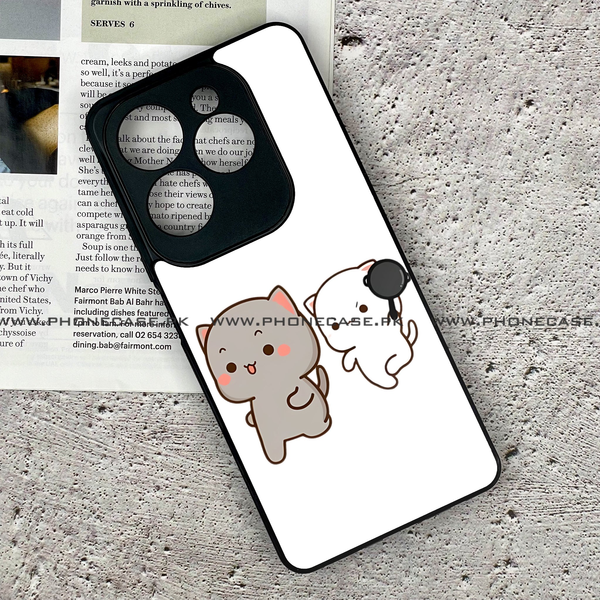 Tecno Spark 20 Pro - Cute BuBu DuDu - Premium Printed Glass soft Bumper shock Proof Case