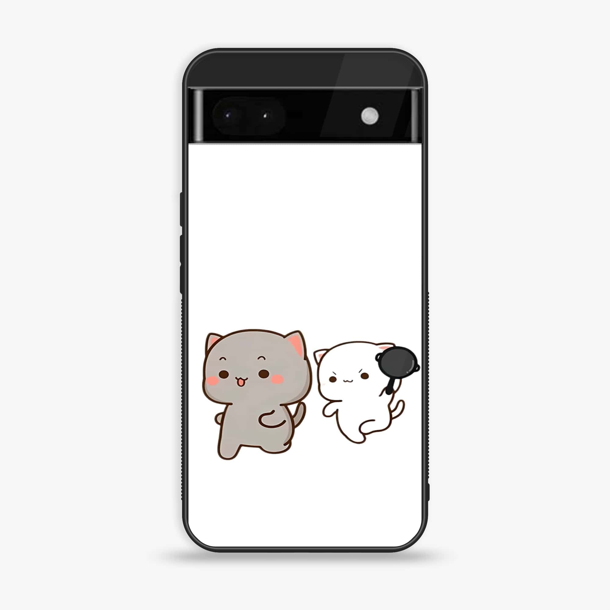 Google Pixel 6A - Cute BuBu DuDu - Premium Printed Glass soft Bumper shock Proof Case