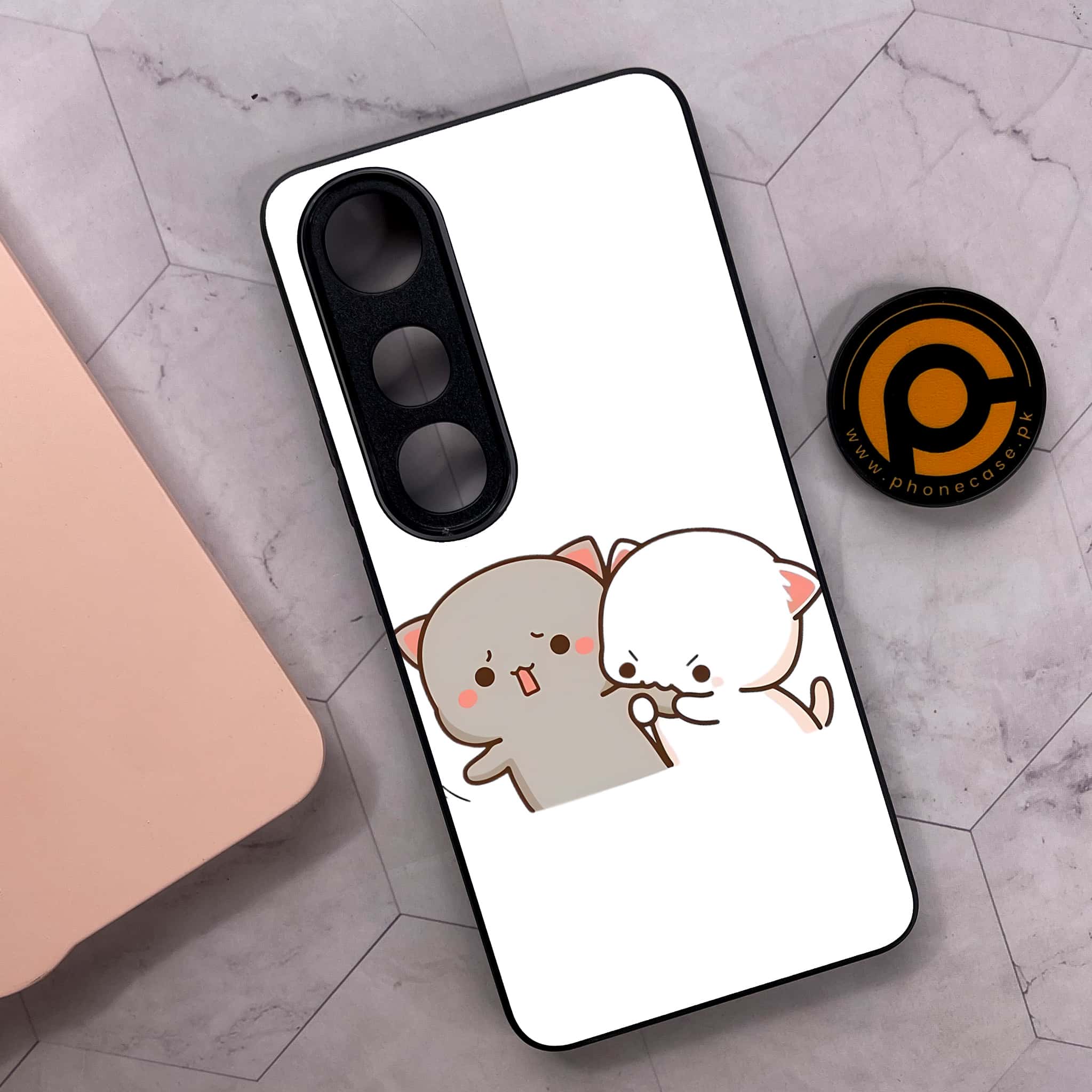Vivo V50 Lite - Cute BuBu DuDu Series - Premium Metal Printed soft Bumper shock Proof Case