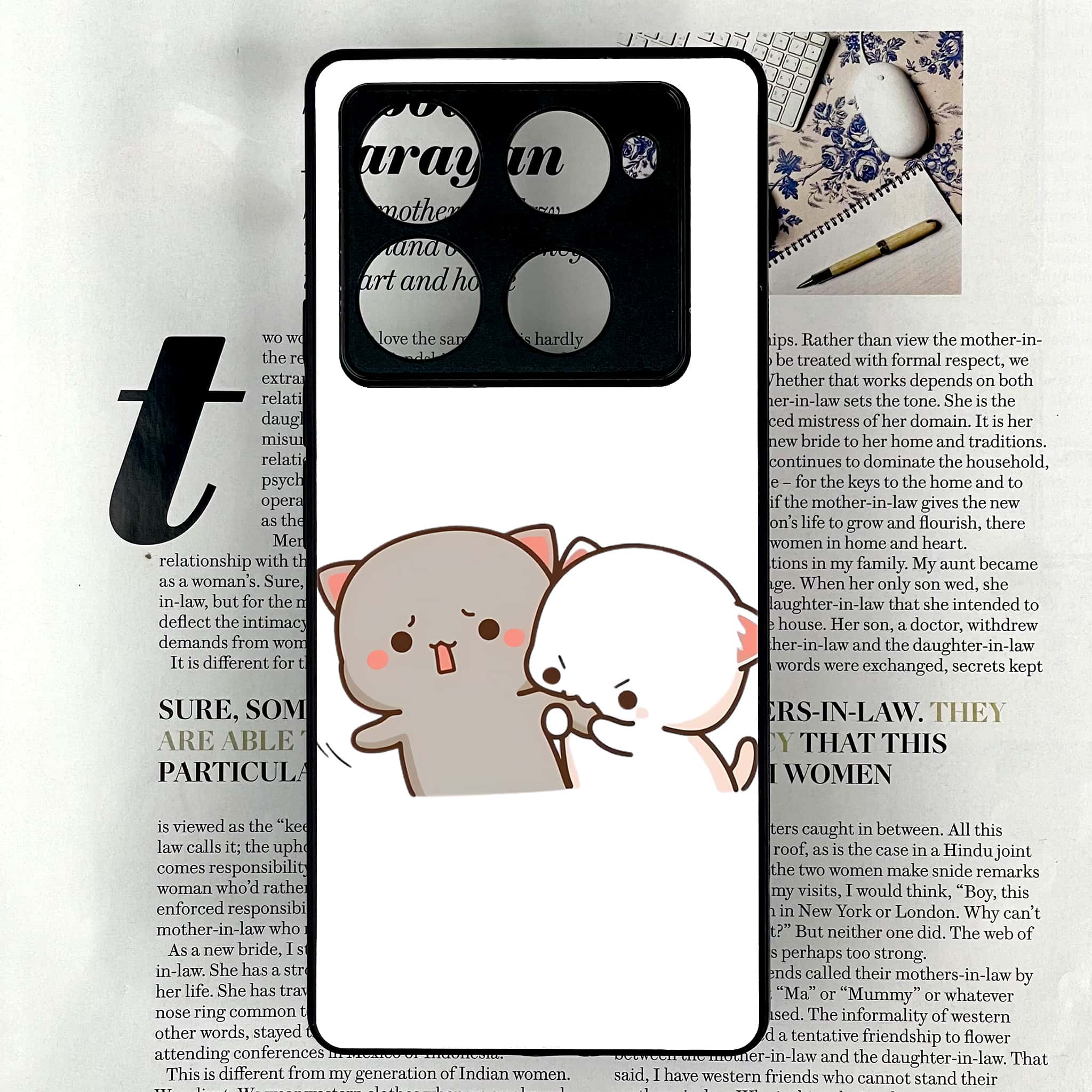 Infinix Note 40 Pro Plus - Cute BuBu DuDu Series - Premium Metal Printed soft Bumper shock Proof Case