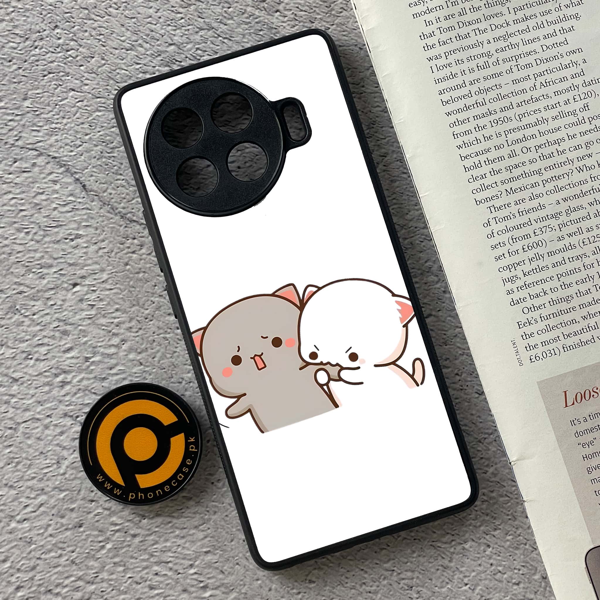 Tecno Spark 20 pro plus - Cute BuBu DuDu Series - Premium Metal Printed soft Bumper shock Proof Case