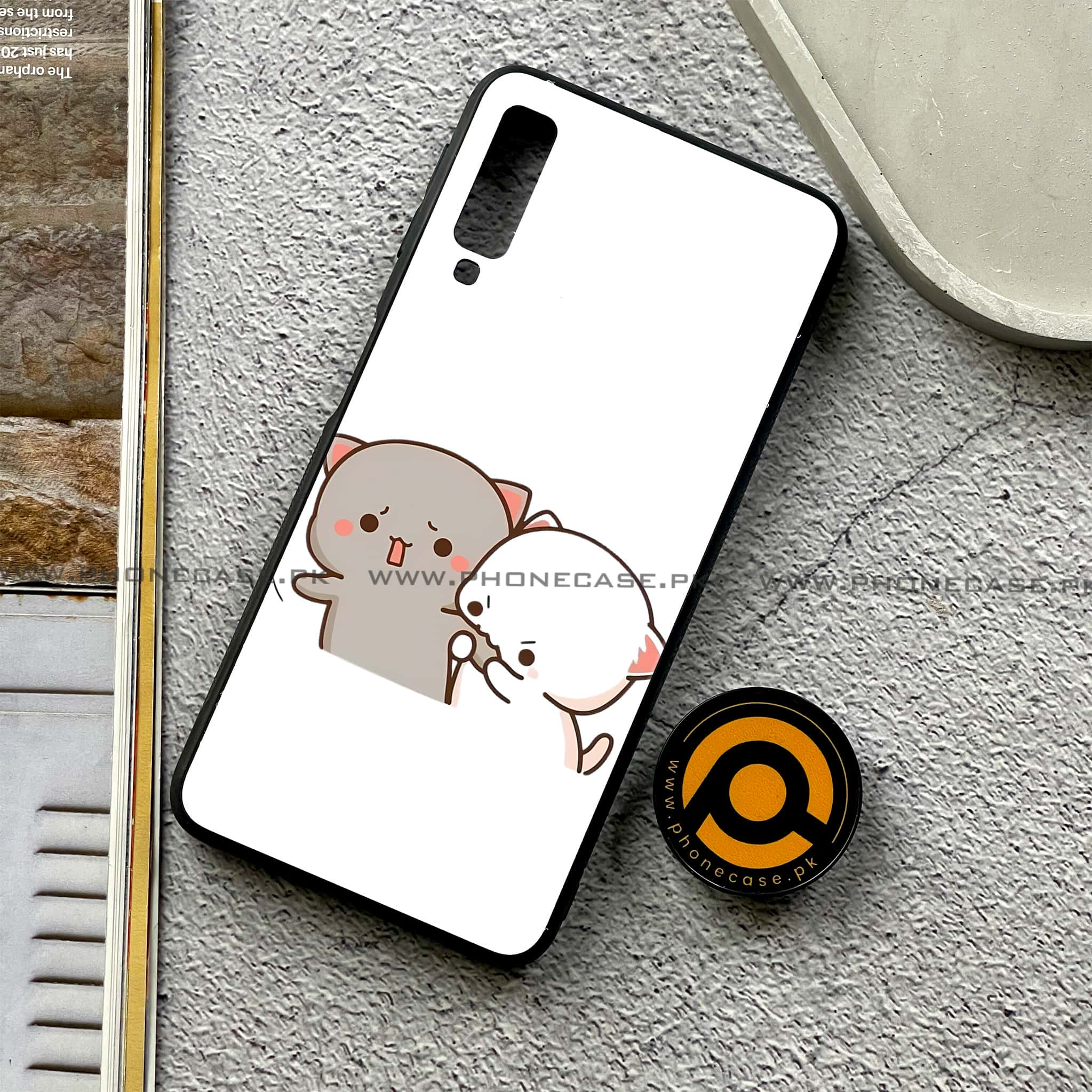 Galaxy A7 2018 - Cute BuBu DuDu Series - Premium Printed Metal soft Bumper shock Proof Case