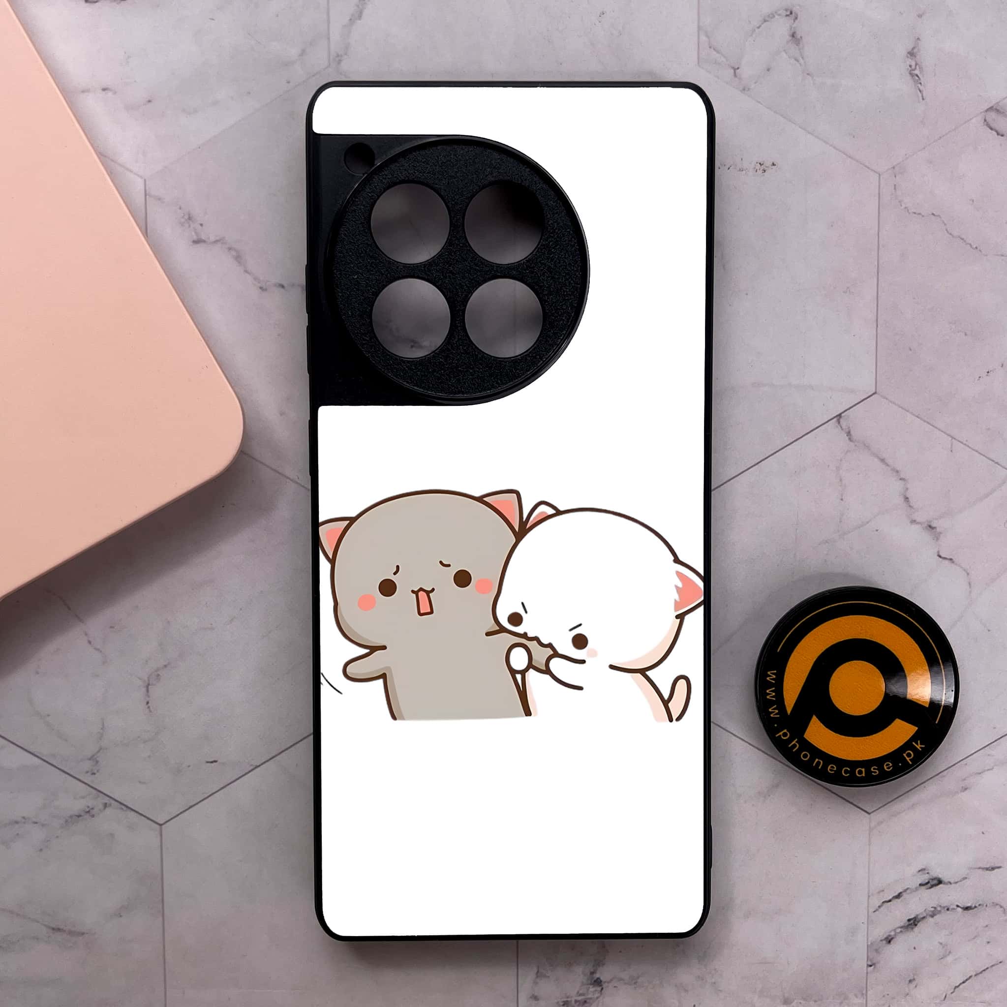 OnePlus 12R - Cute BuBu DuDu Series - Premium Metal Printed soft Bumper shock Proof Case
