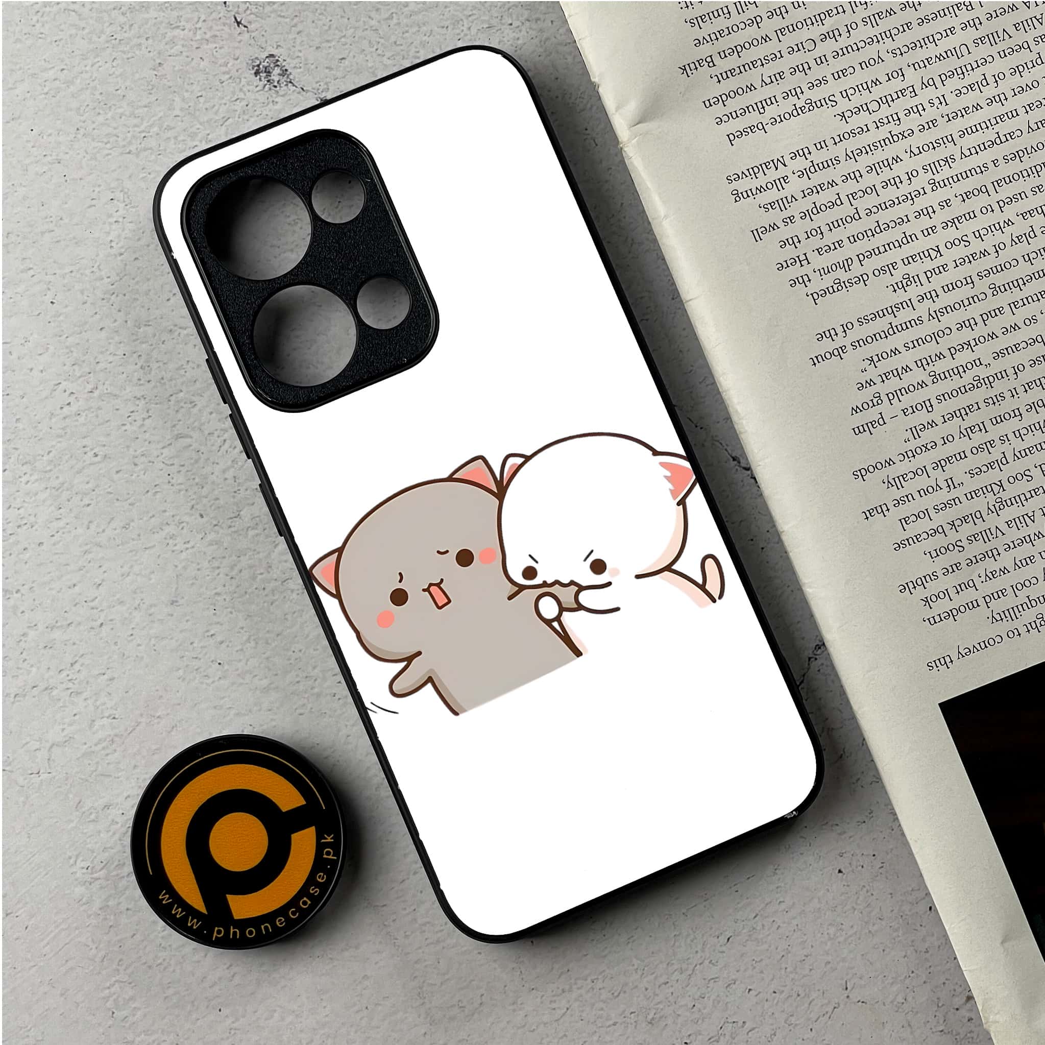 Oppo Reno 13 - Cute BuBu DuDu Series - Premium Metal Printed Soft Bumper Shockproof Case
