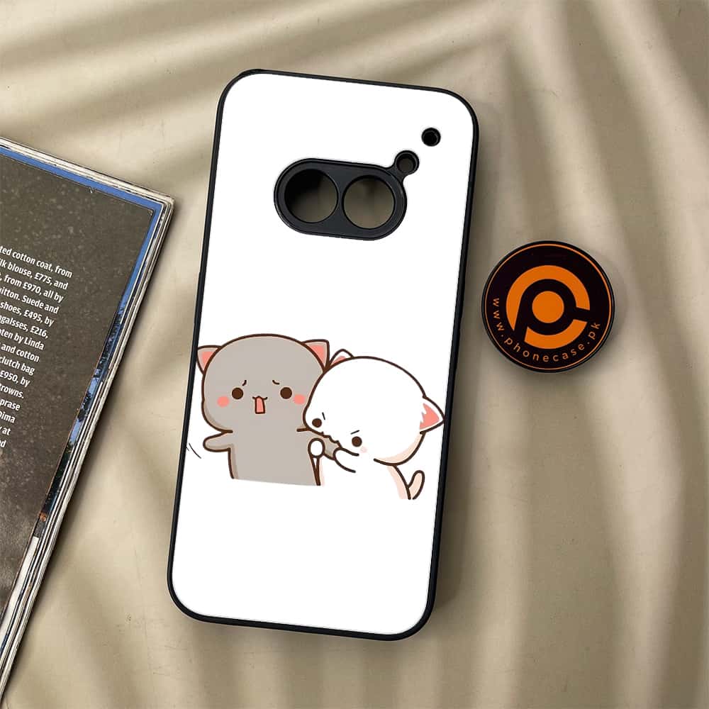 Nothing Phone (2a) - Cute BuBu DuDu Series - Premium Metal Printed soft Bumper Shock Proof Case