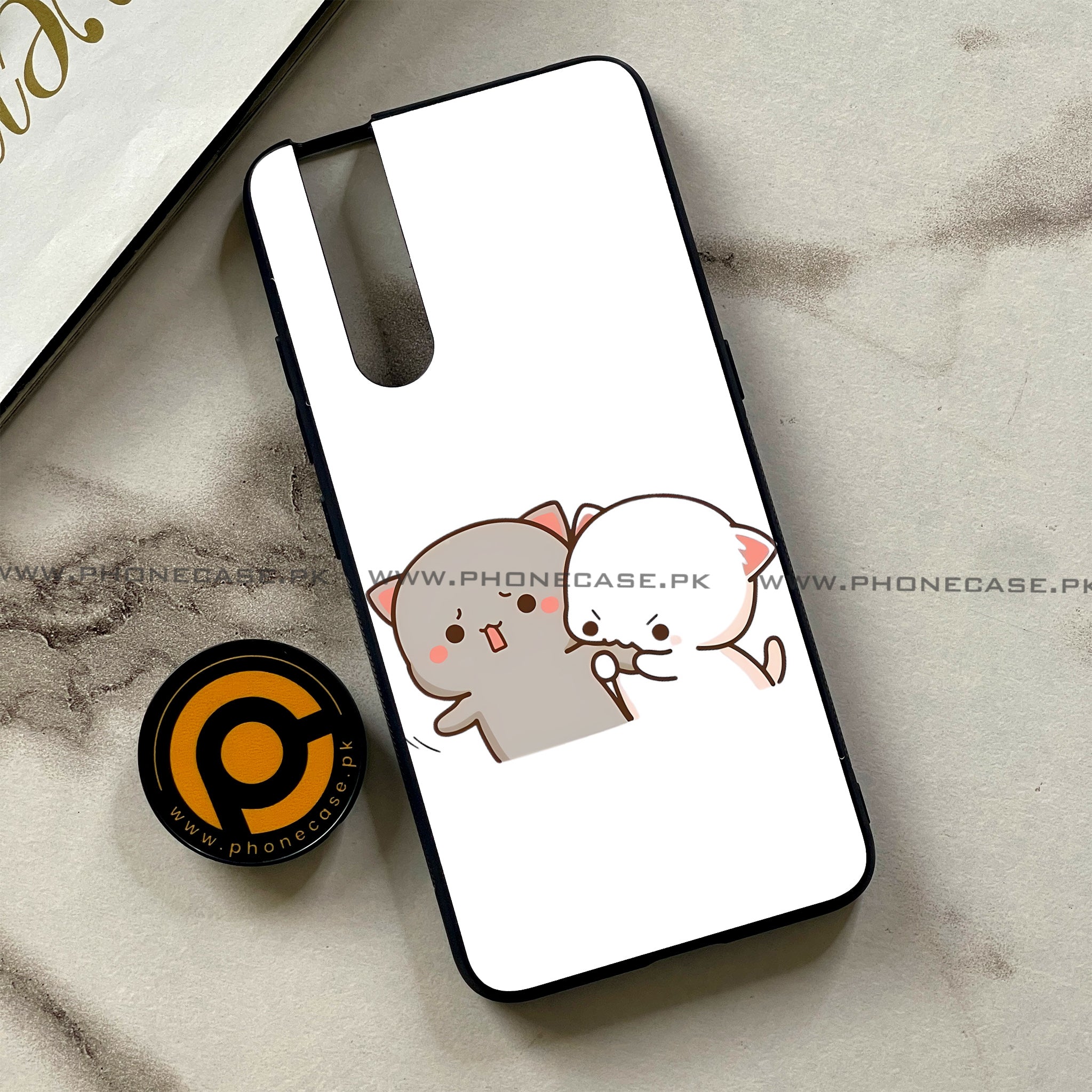 Vivo V15 Pro - Cute BuBu DuDu Series - Premium Printed Glass soft Bumper shock Proof Case