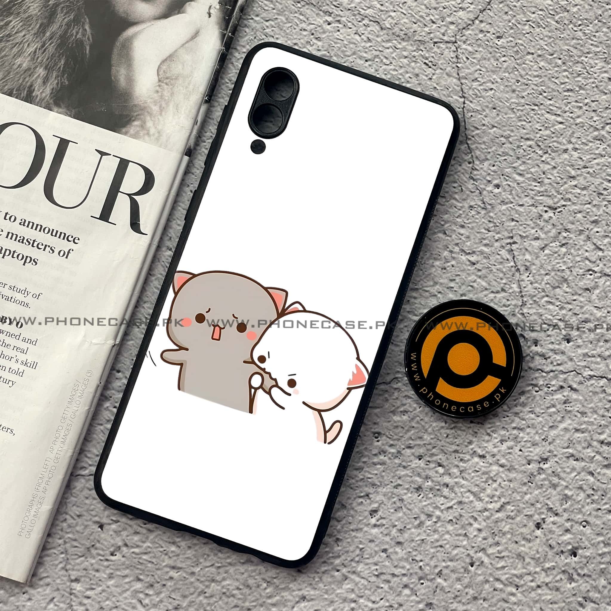 Samsung Galaxy A02 - Cute BuBu DuDu Series - Premium Printed Metal soft Bumper shock Proof Case