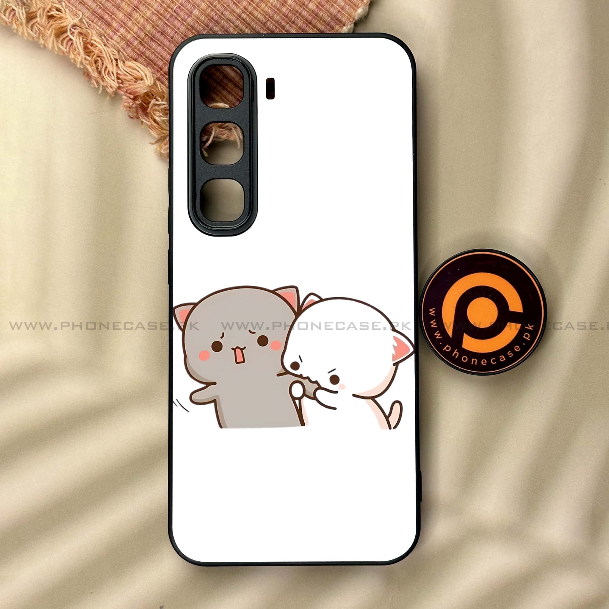 Infinix Hot 60 Pro - Cute BuBu DuDu Series - Premium Metal Printed soft Bumper shock Proof Case