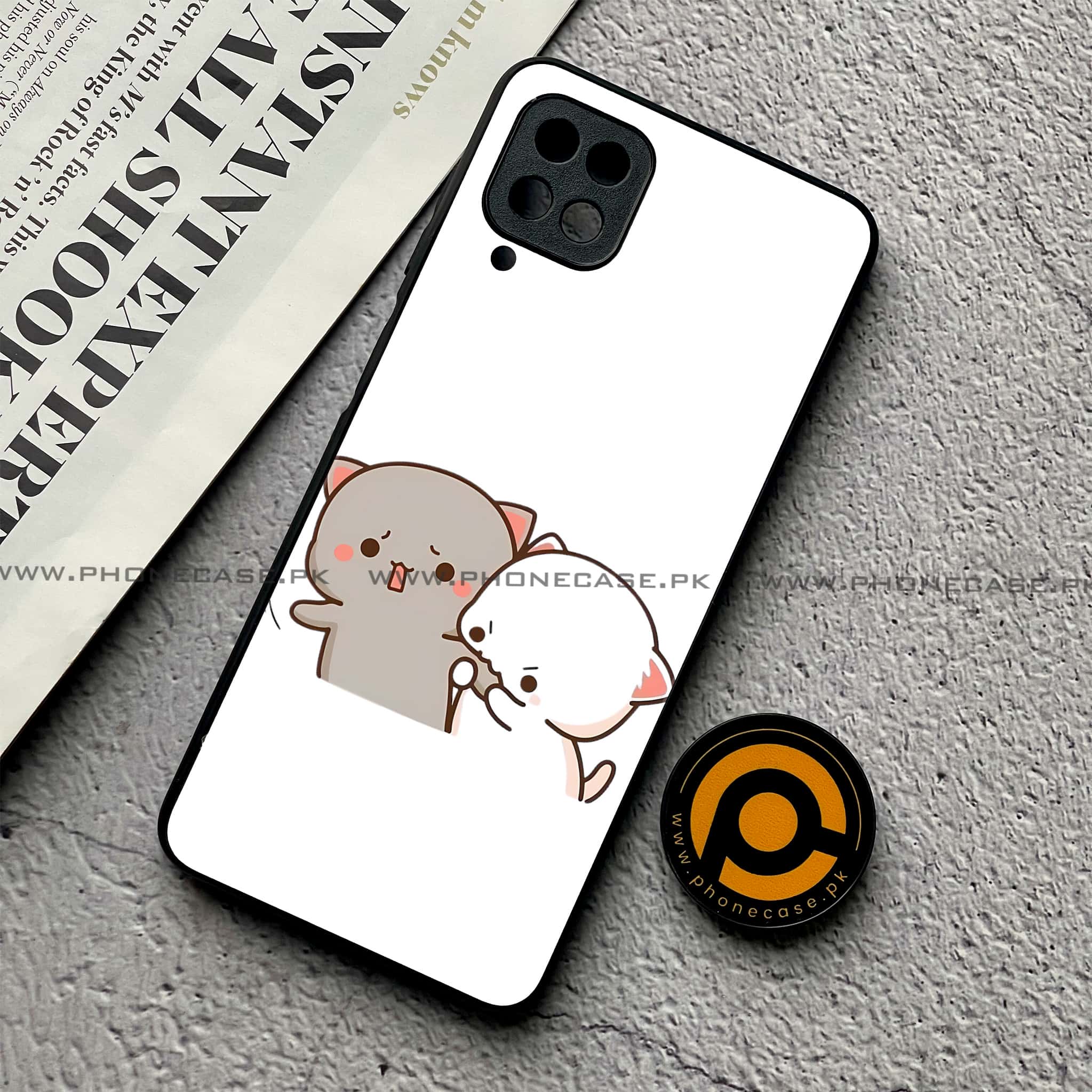 Samsung Galaxy A12 / A12 Nacho - Cute BuBu DuDu Series - Premium Printed Glass soft Bumper shock Proof Case