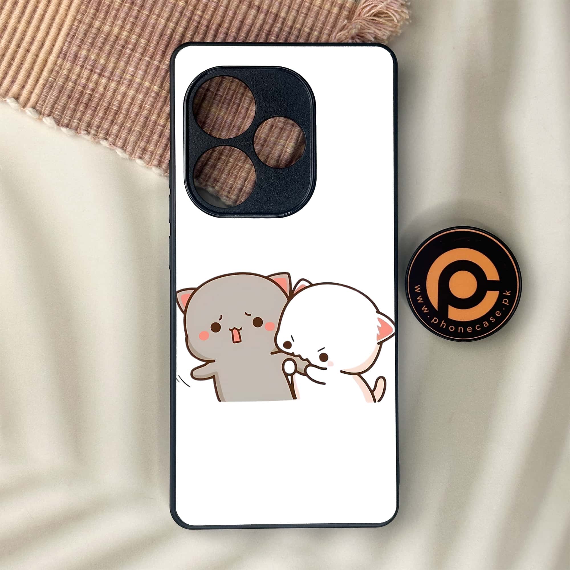 Realme GT 6 - Cute BuBu DuDu Series - Premium Metal Printed soft Bumper shock Proof Case
