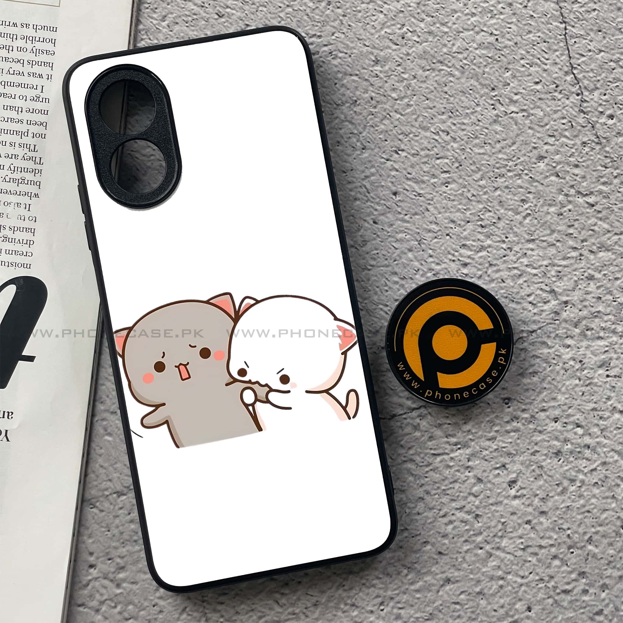 Oppo A18 4G - Cute BuBu DuDu Series - Premium Metal  Printed soft Bumper shock Proof Case