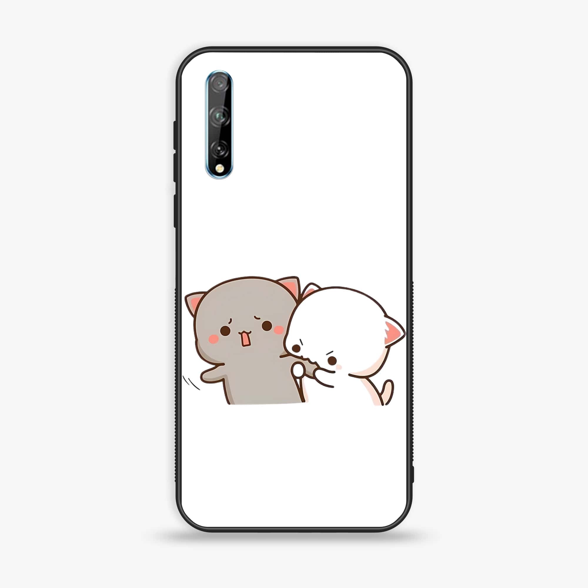 Huawei Y8p - Cute BuBu DuDu Series - Premium Printed Glass soft Bumper shock Proof Case