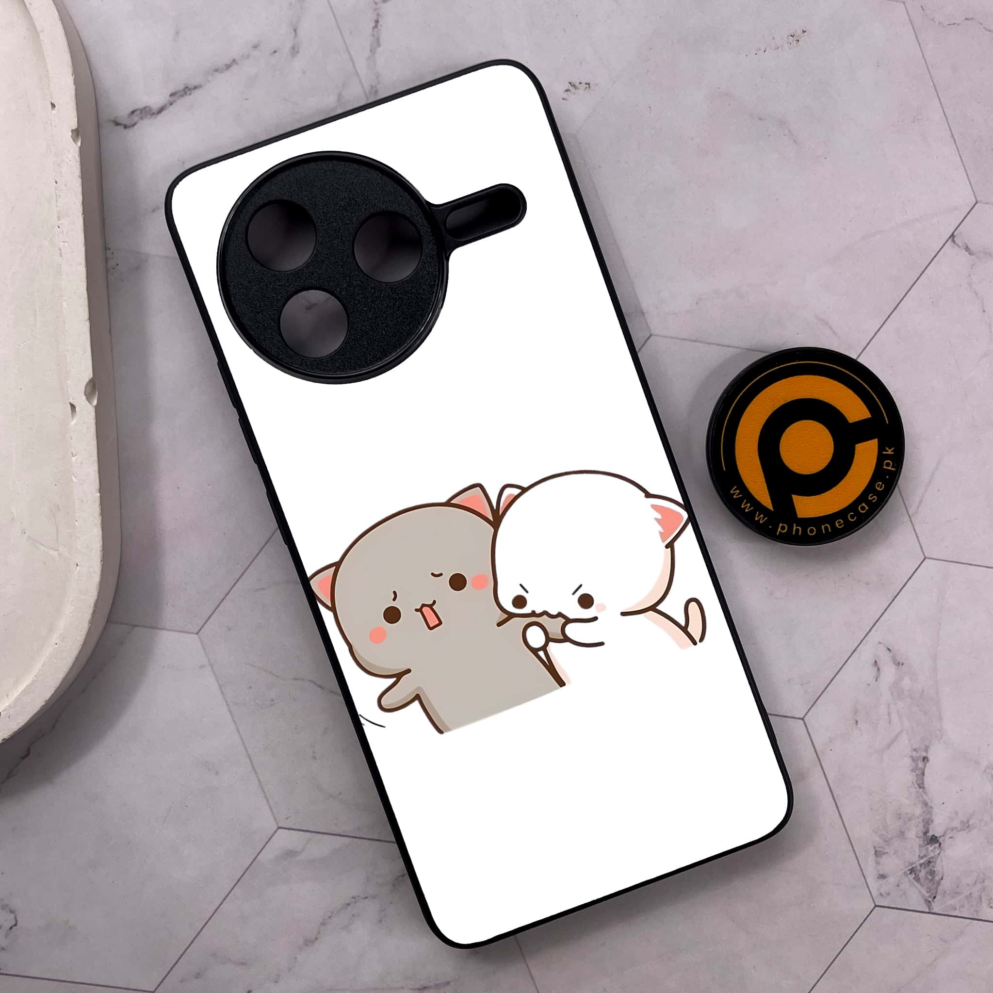 Xiaomi Poco F7 Pro 5G - Cute BuBu DuDu Series - Premium Metal Printed soft Bumper shock Proof Case