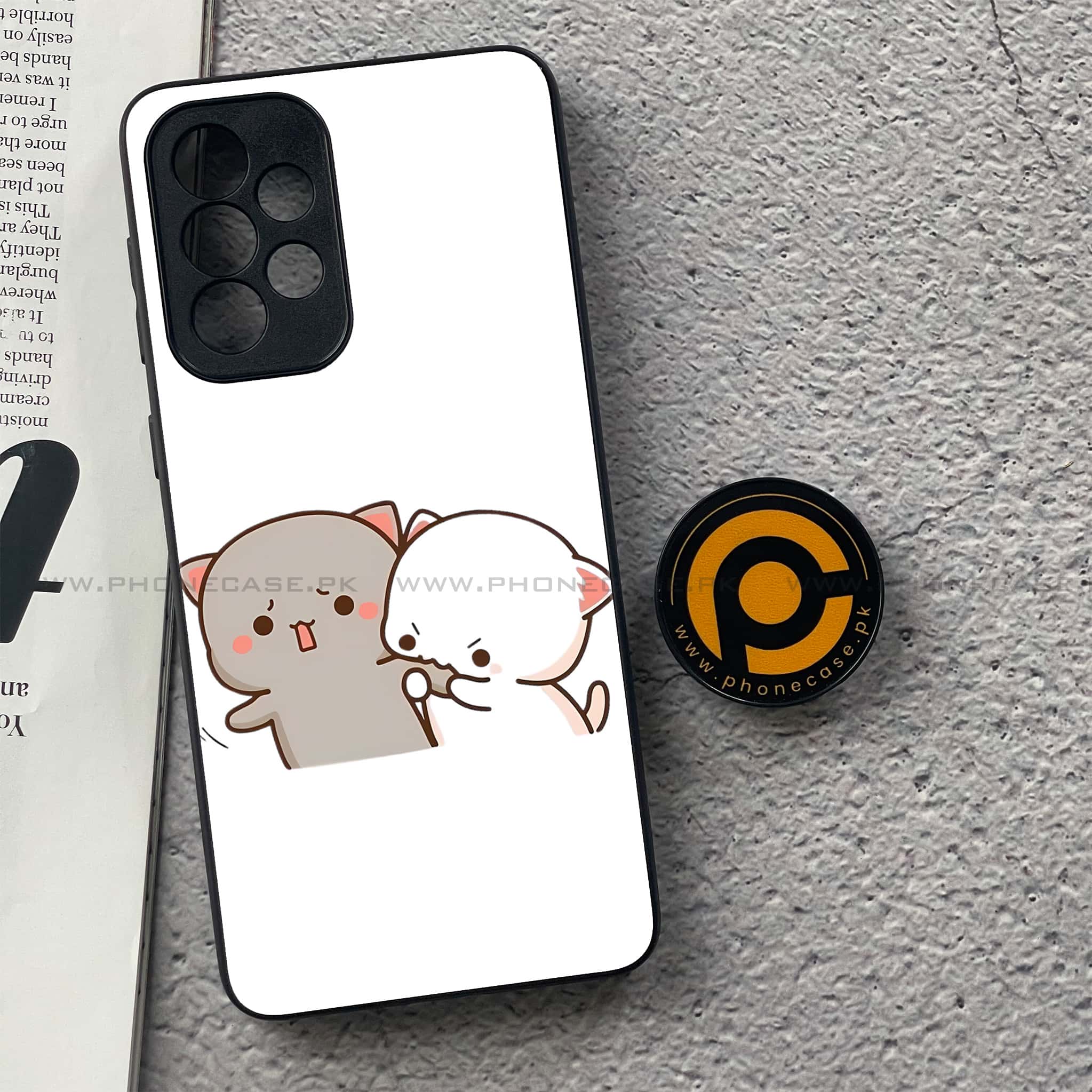 Samsung Galaxy A33- Cute BuBu DuDu Series - Premium Printed Glass soft Bumper shock Proof Case