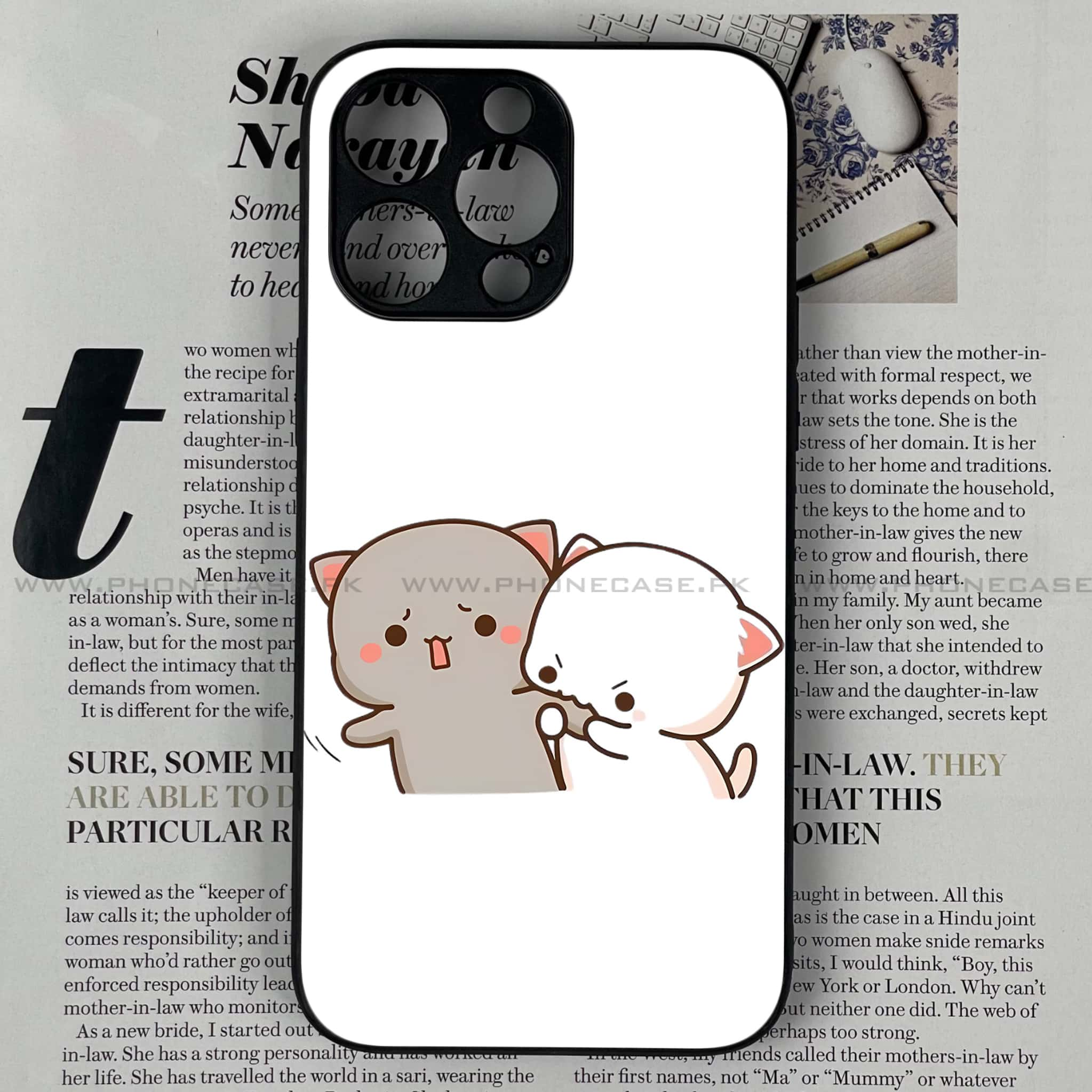 iPhone 16 Pro Max - Cute BuBu DuDu Series - Premium Printed Glass soft Bumper shock Proof Case