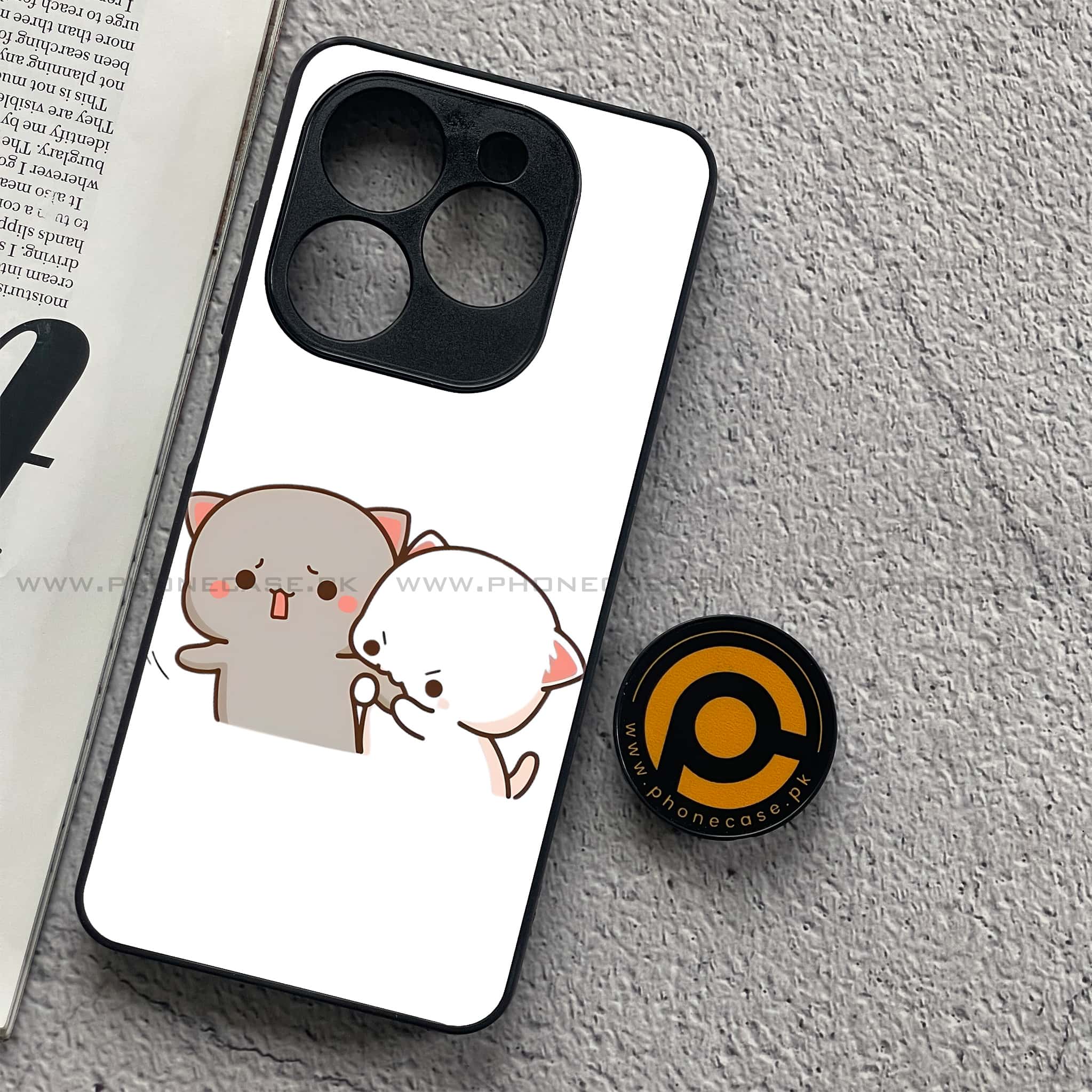 Infinix Smart 8 - Cute BuBu DuDu Series - Premium Metal Printed soft Bumper shock Proof Case
