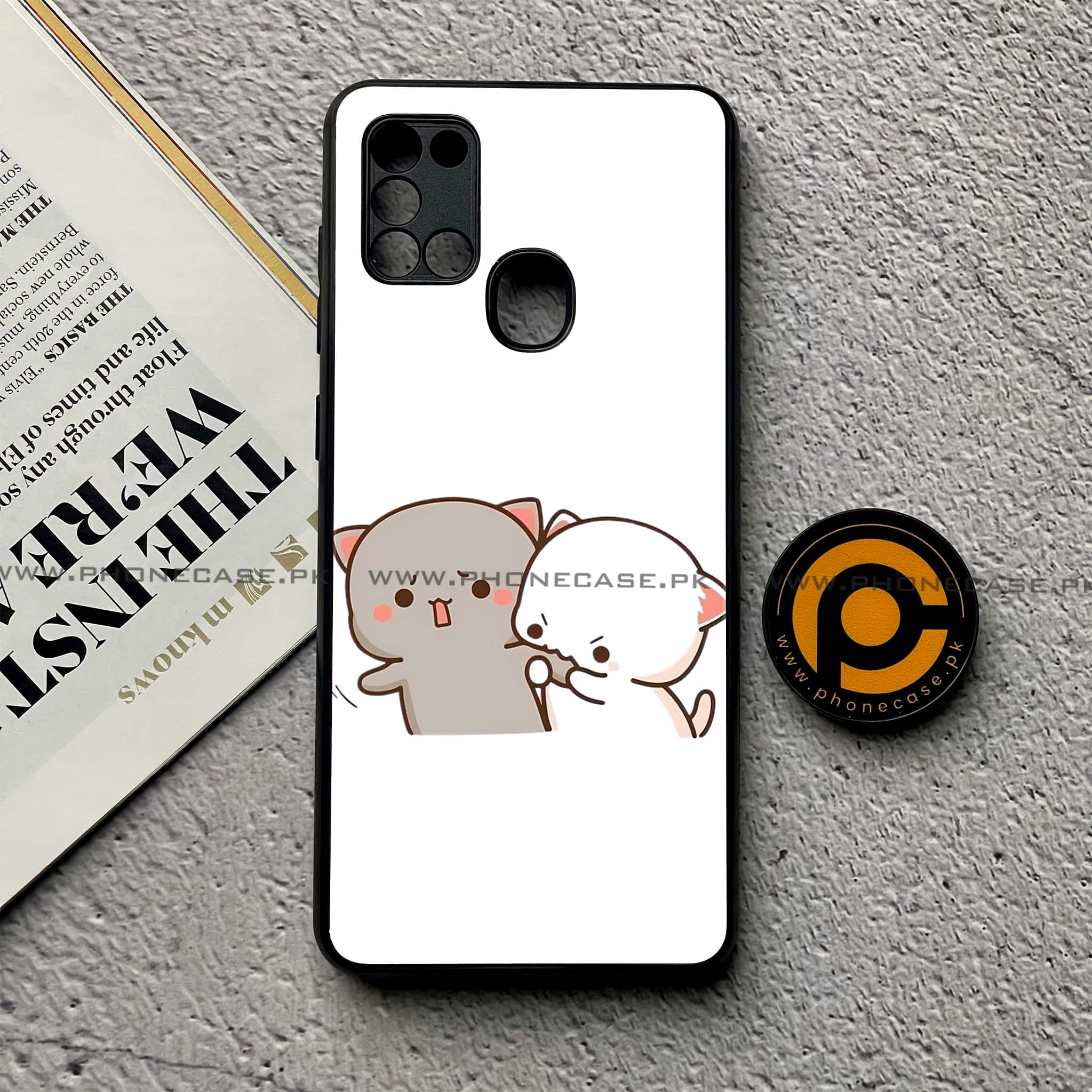 Samsung Galaxy A21s - Cute BuBu DuDu Series - Premium Printed Glass soft Bumper shock Proof Case