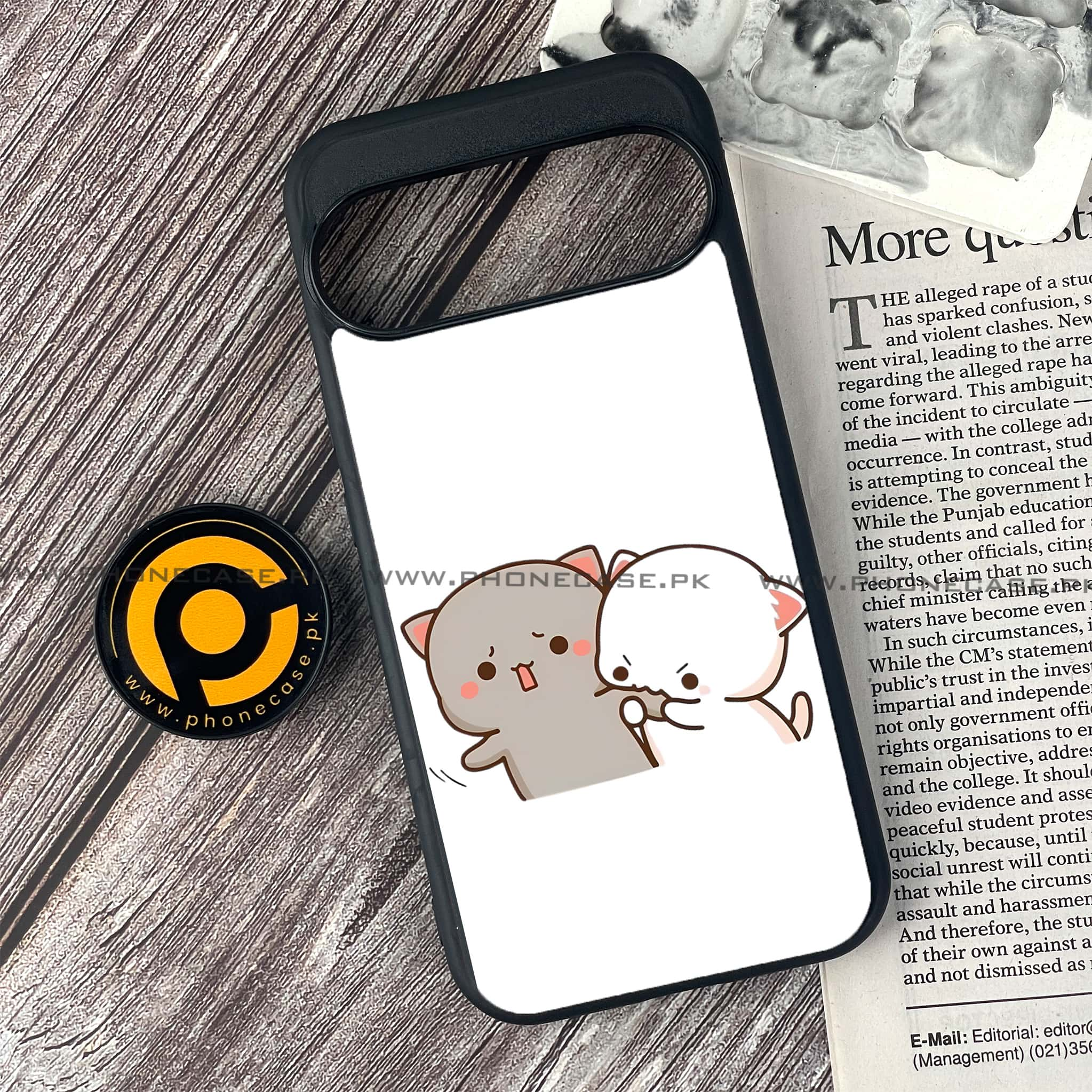 Google Pixel 9 - Cute BuBu DuDu Series - Premium Printed Glass soft Bumper shock Proof Case