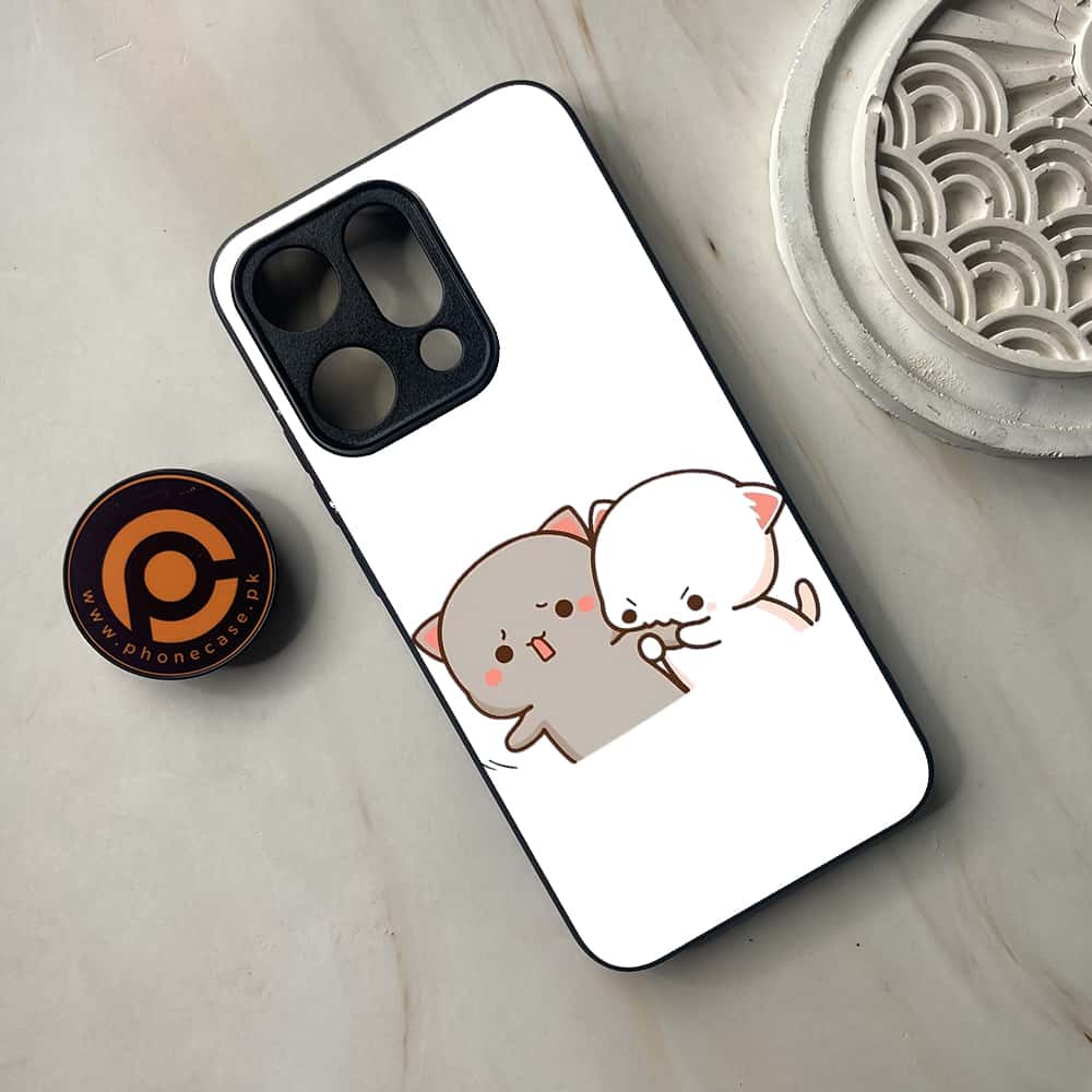Oppo Reno 14 5G - Cute BuBu DuDu Series - Premium Metal Printed soft Bumper shock Proof Case