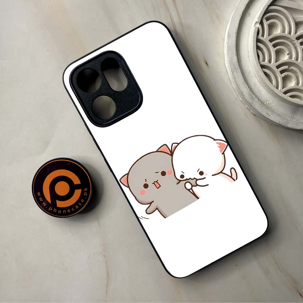 Oppo Reno 14F - Cute BuBu DuDu Series - Premium Metal Printed Soft Bumper Shockproof Case