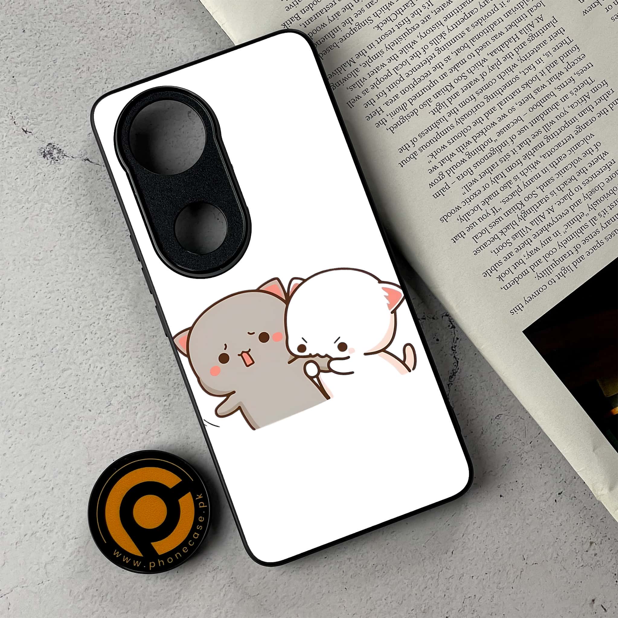 Vivo V50 - Cute BuBu DuDu - Premium Metal Printed Soft Bumper Shockproof Case